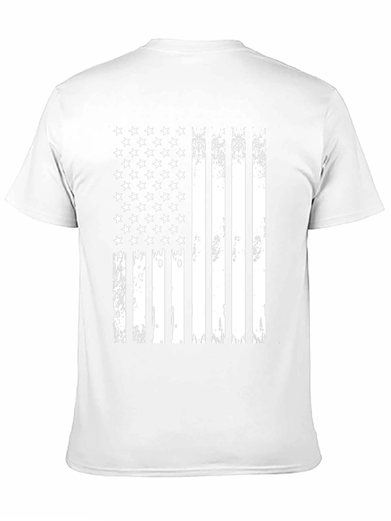American Flag Distressed Graphic Tee - Patriotic Style