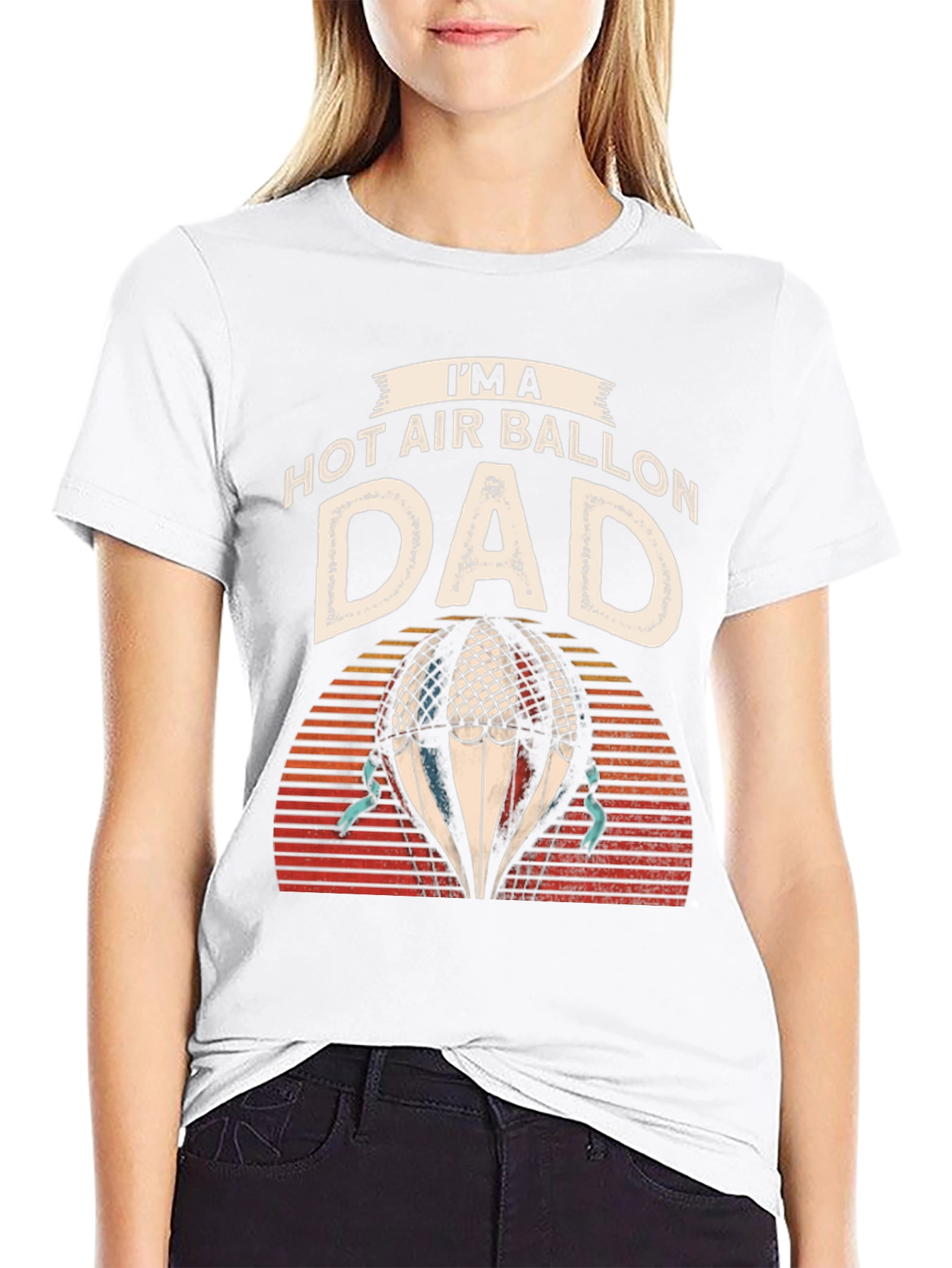 Hot Air Balloon Dad Graphic Tee