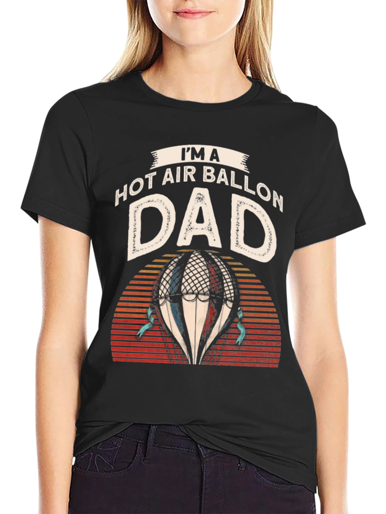 Hot Air Balloon Dad Graphic Tee