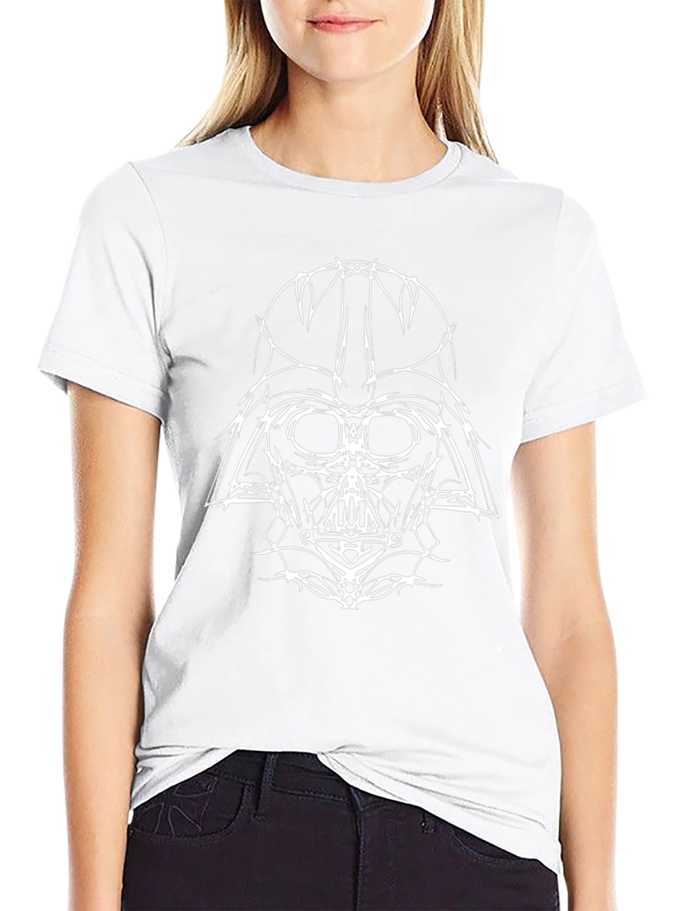 Darth Vader Abstract Graphic Black T-Shirt