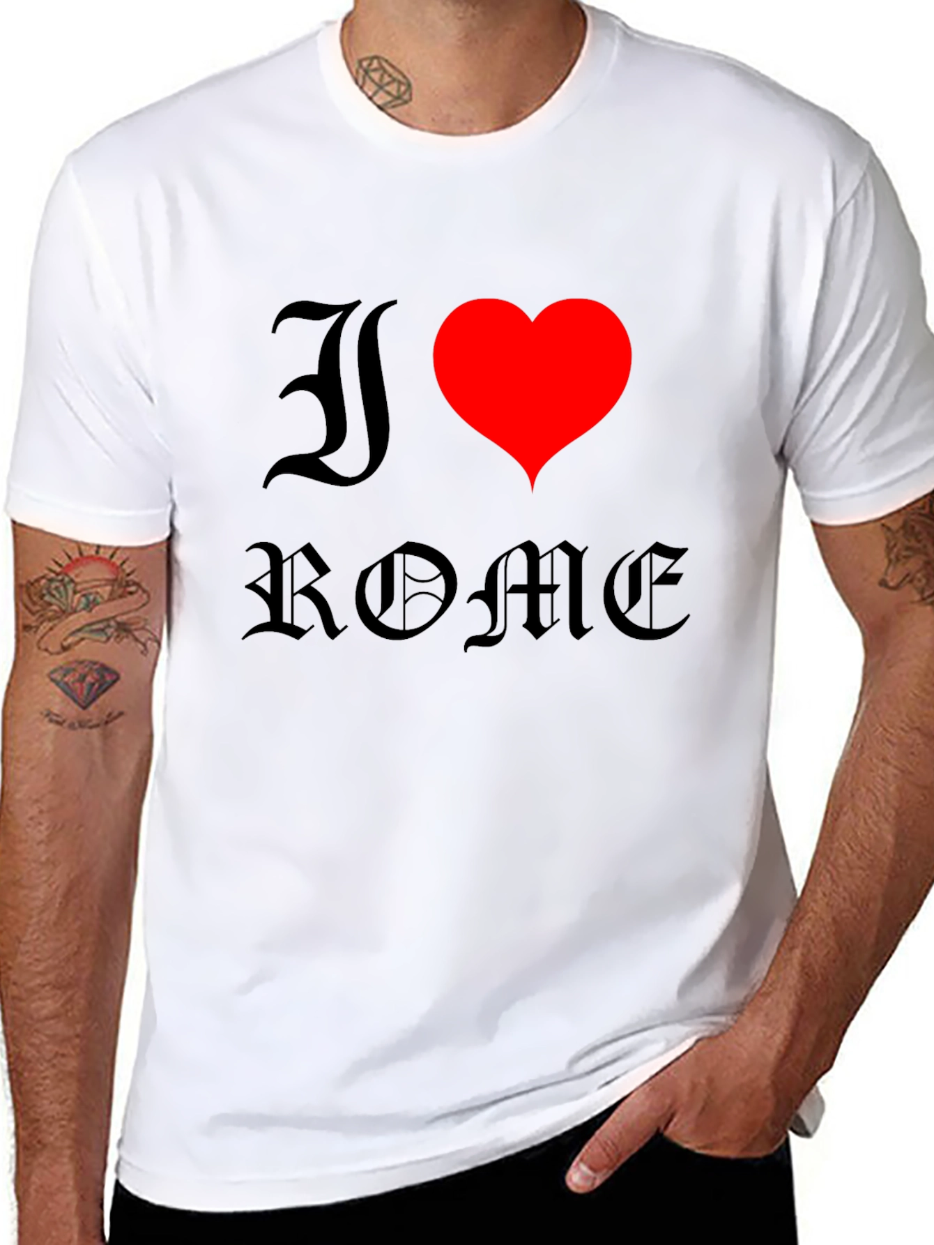 I Heart Rome Black T-Shirt