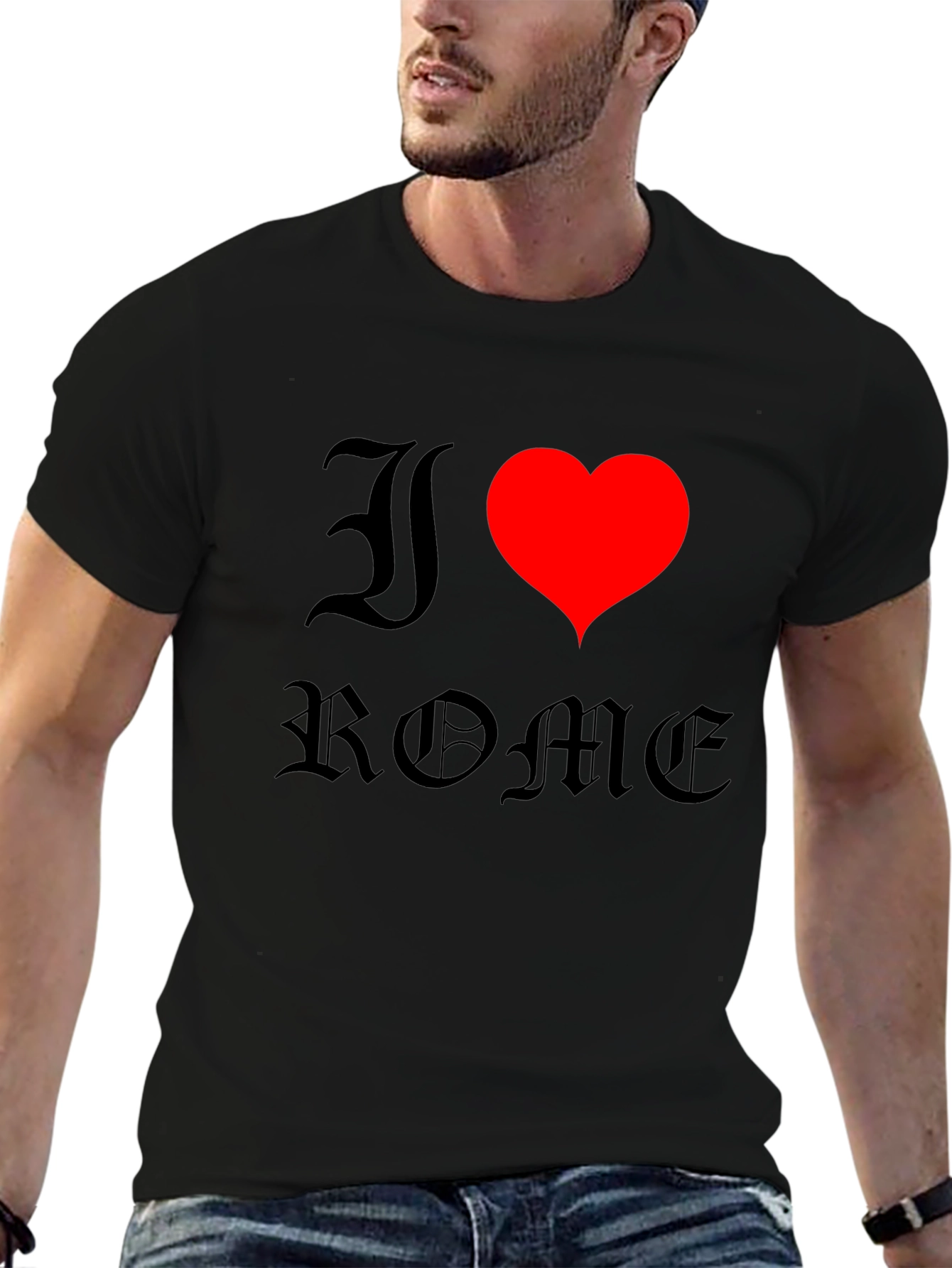 I Heart Rome Black T-Shirt