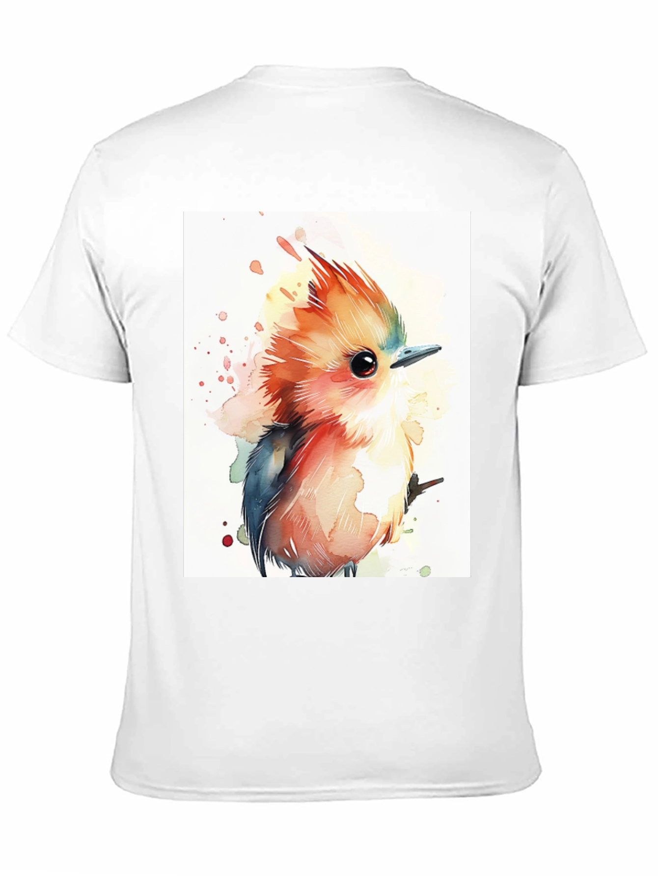 Watercolor Bird Graphic T-Shirt