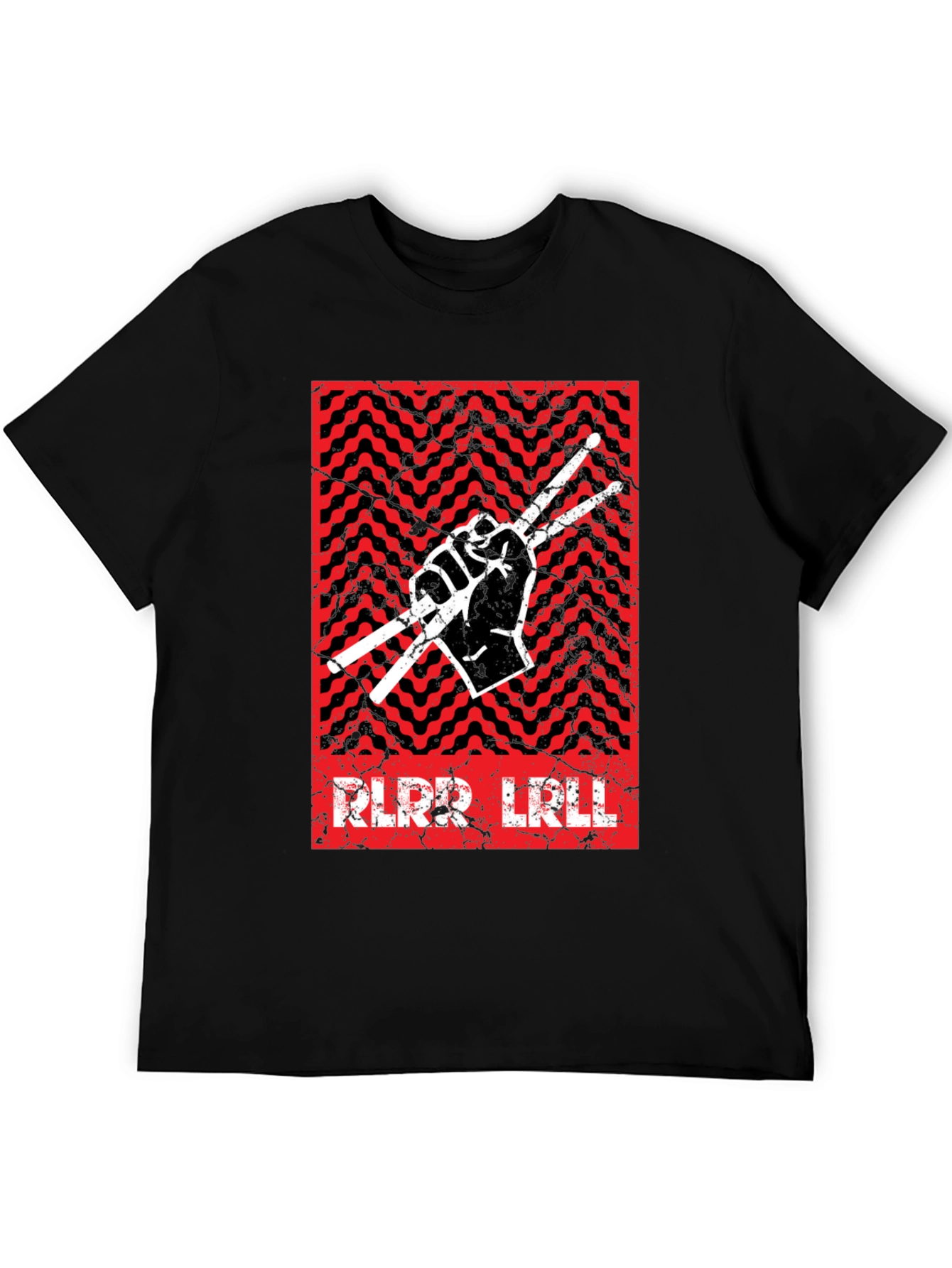 Drummer Graphic Tee - Rock & Roll Hand