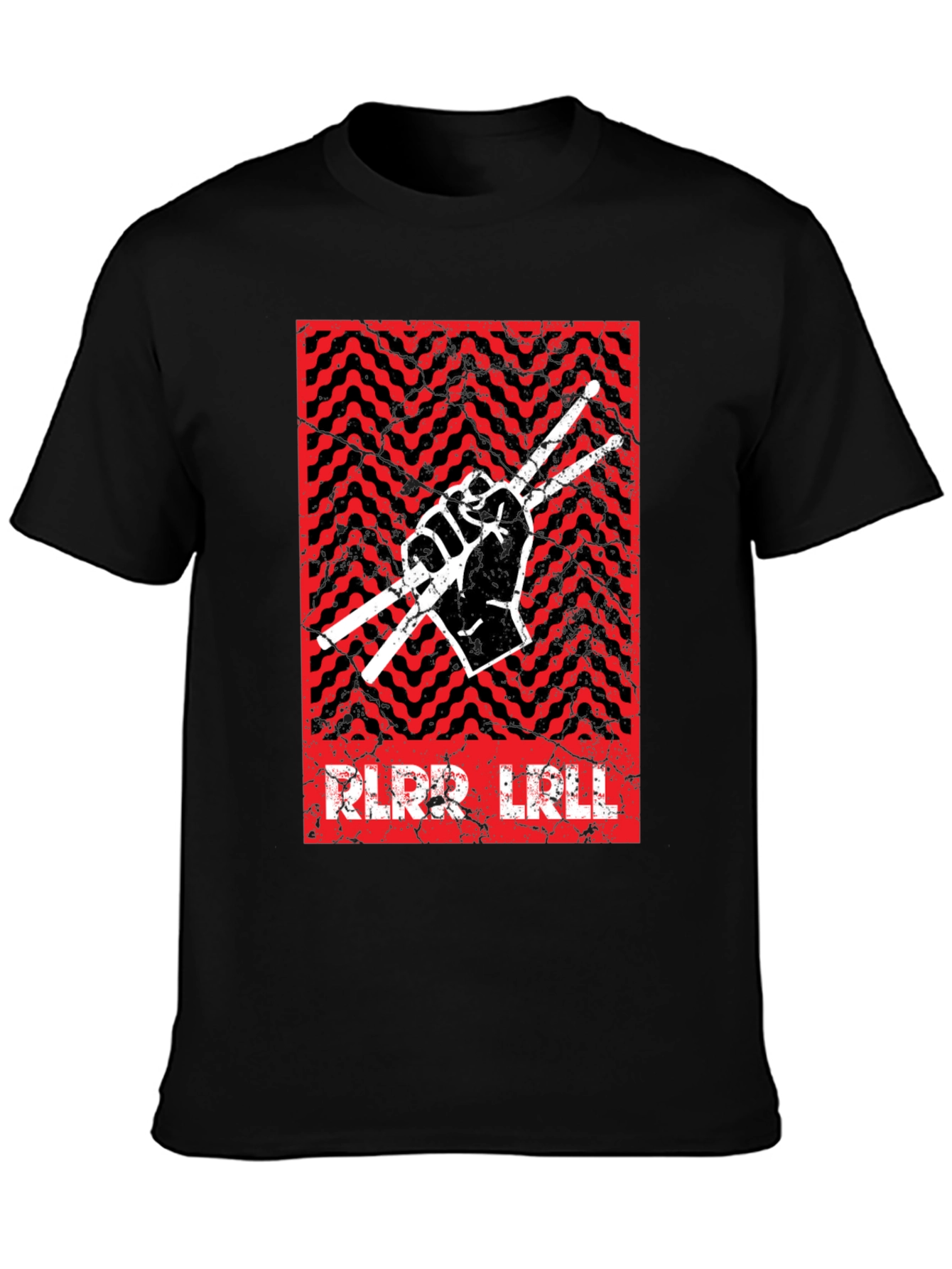 Drummer Graphic Tee - Rock & Roll Hand