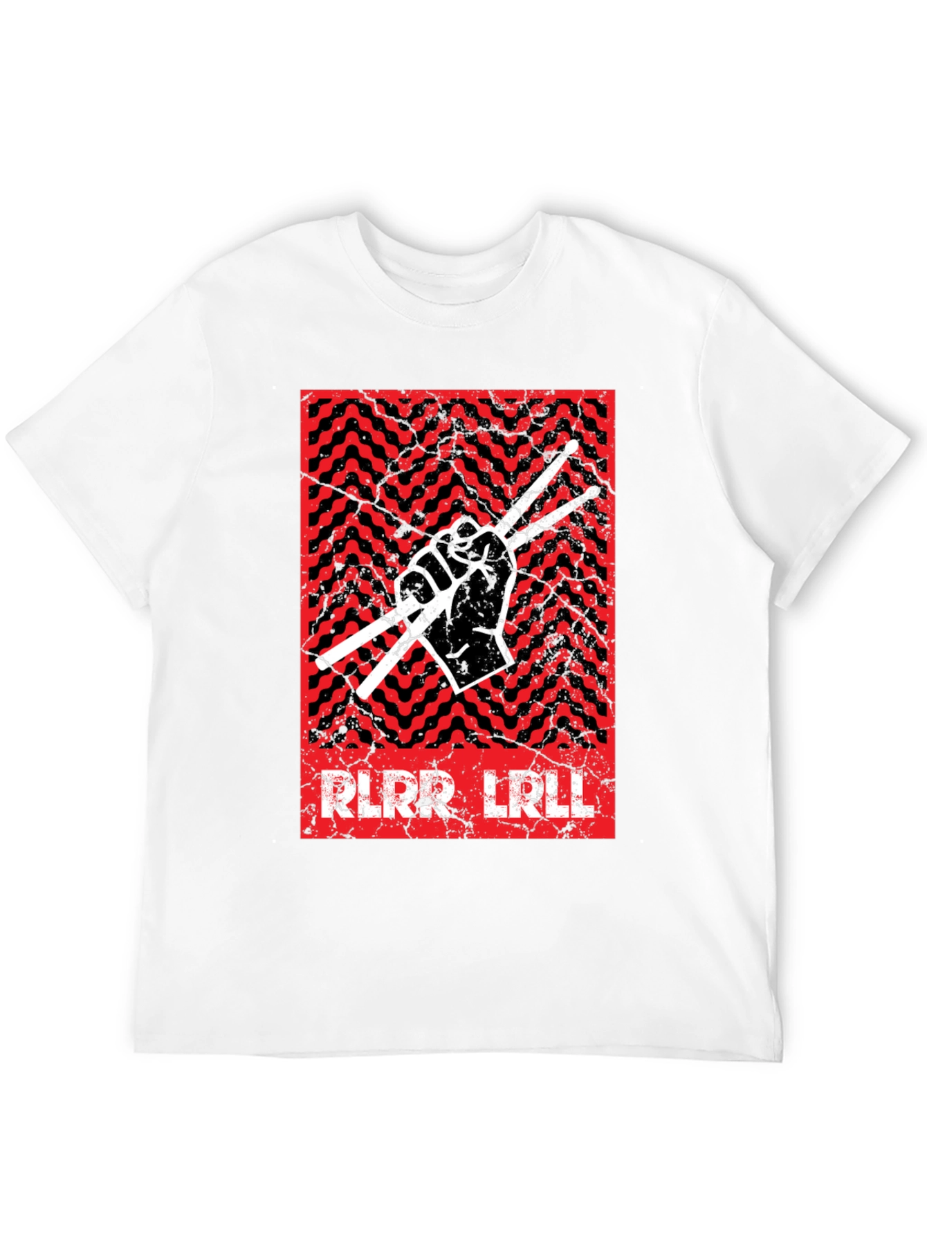 Drummer Graphic Tee - Rock & Roll Hand