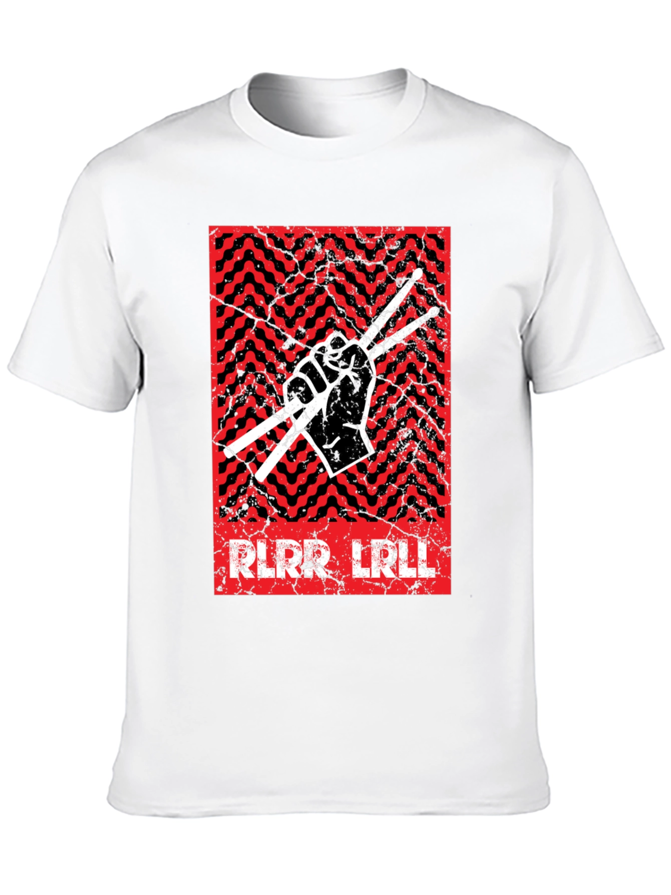 Drummer Graphic Tee - Rock & Roll Hand