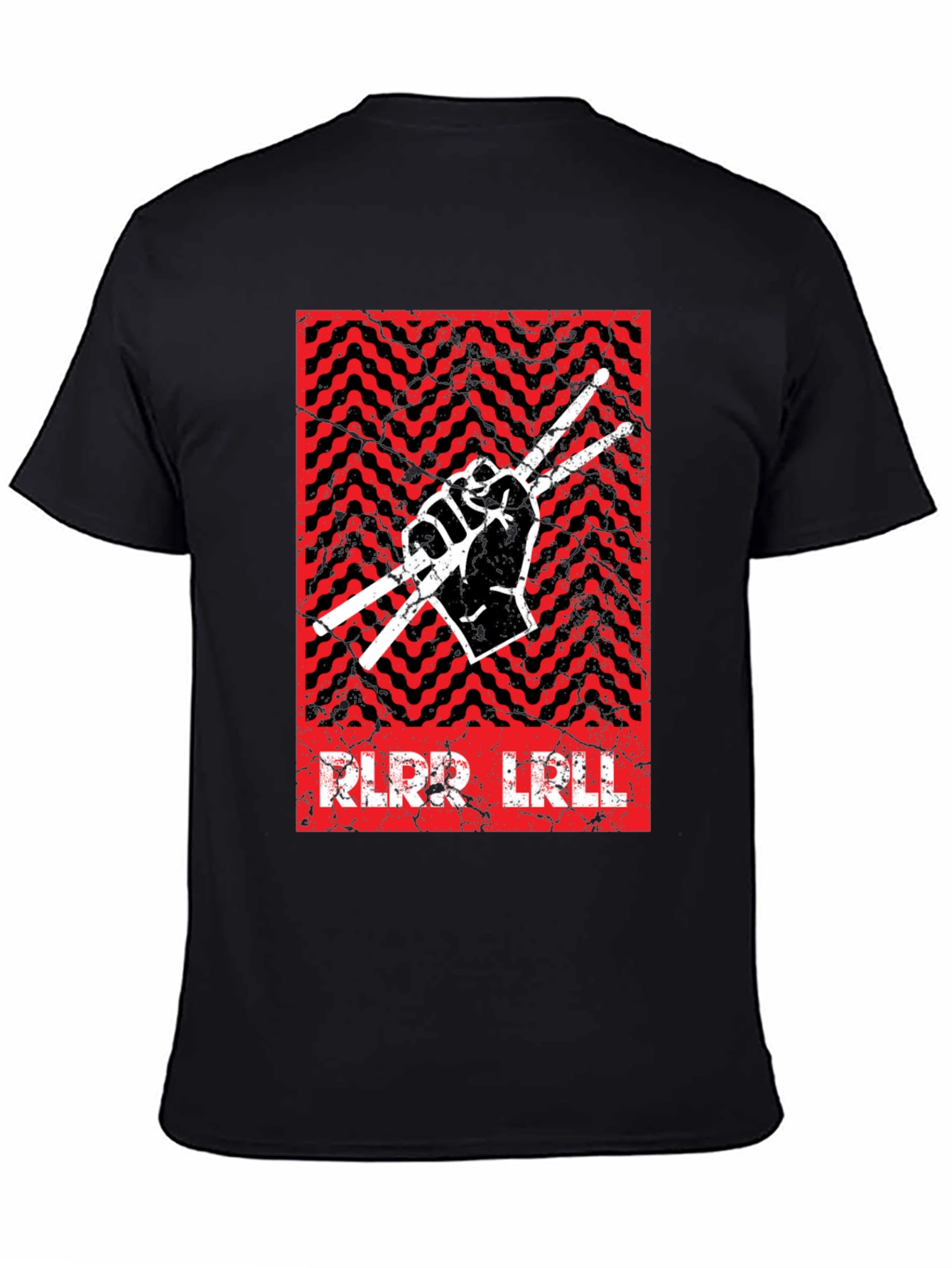 Drummer Graphic Tee - Rock & Roll Hand