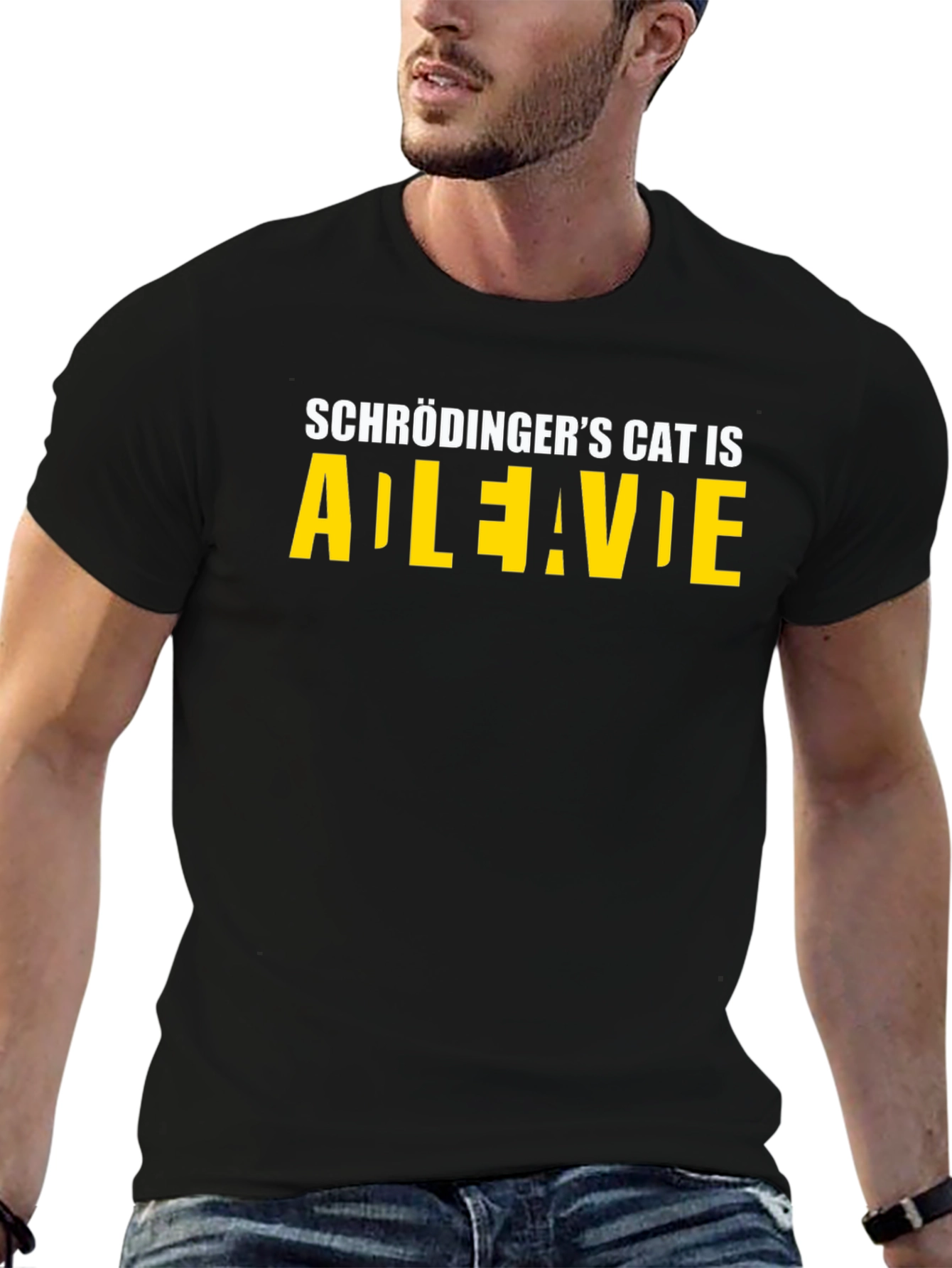 Schrödingers Cat T-Shirt: Alive/Dead