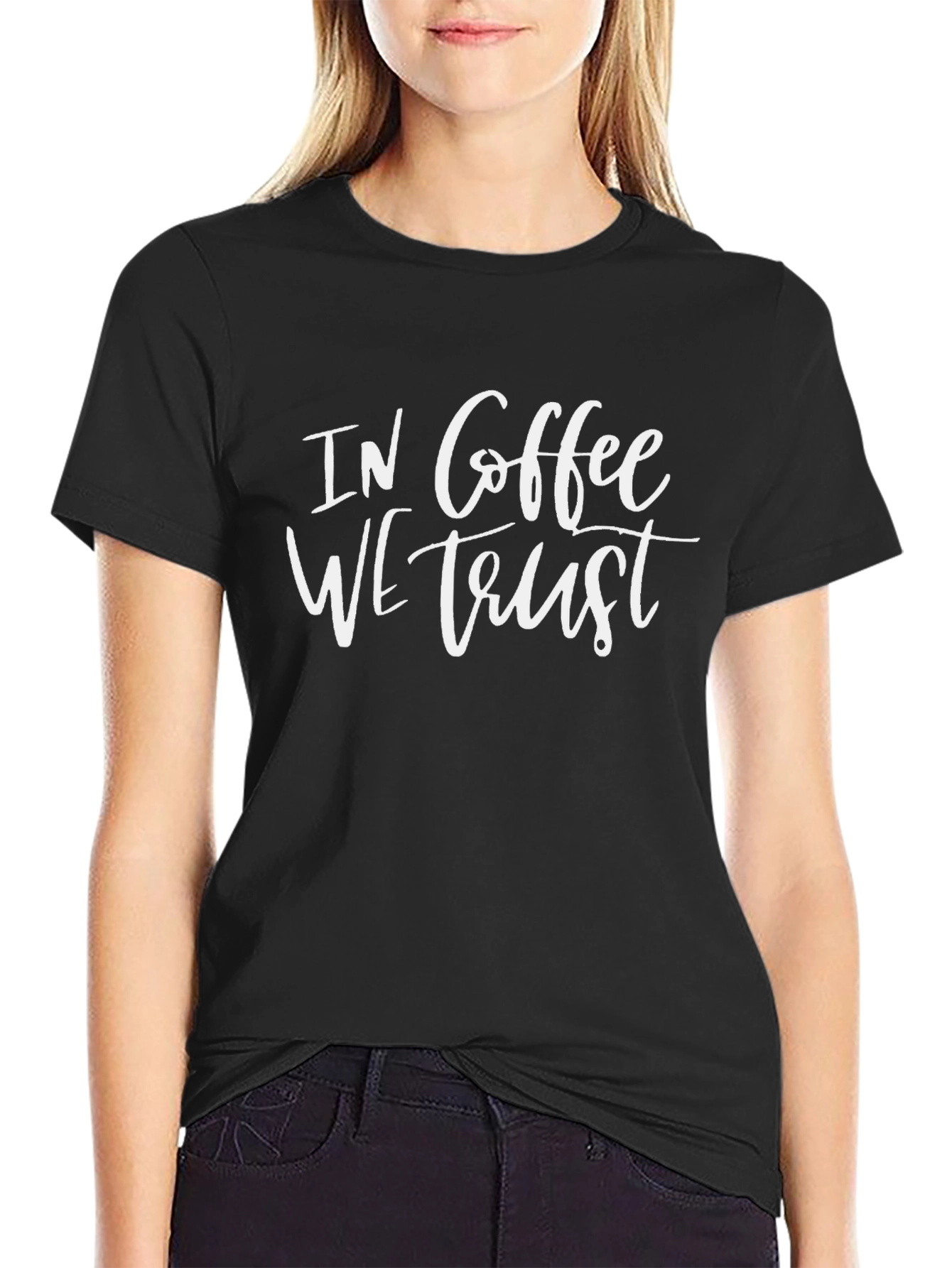 In Coffee We Trust Graphic T-Shirt