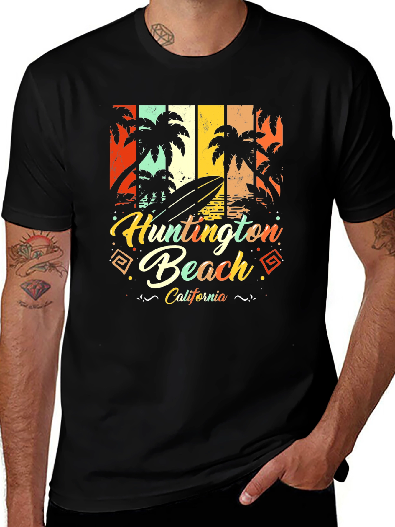 Huntington Beach California Retro T-Shirt