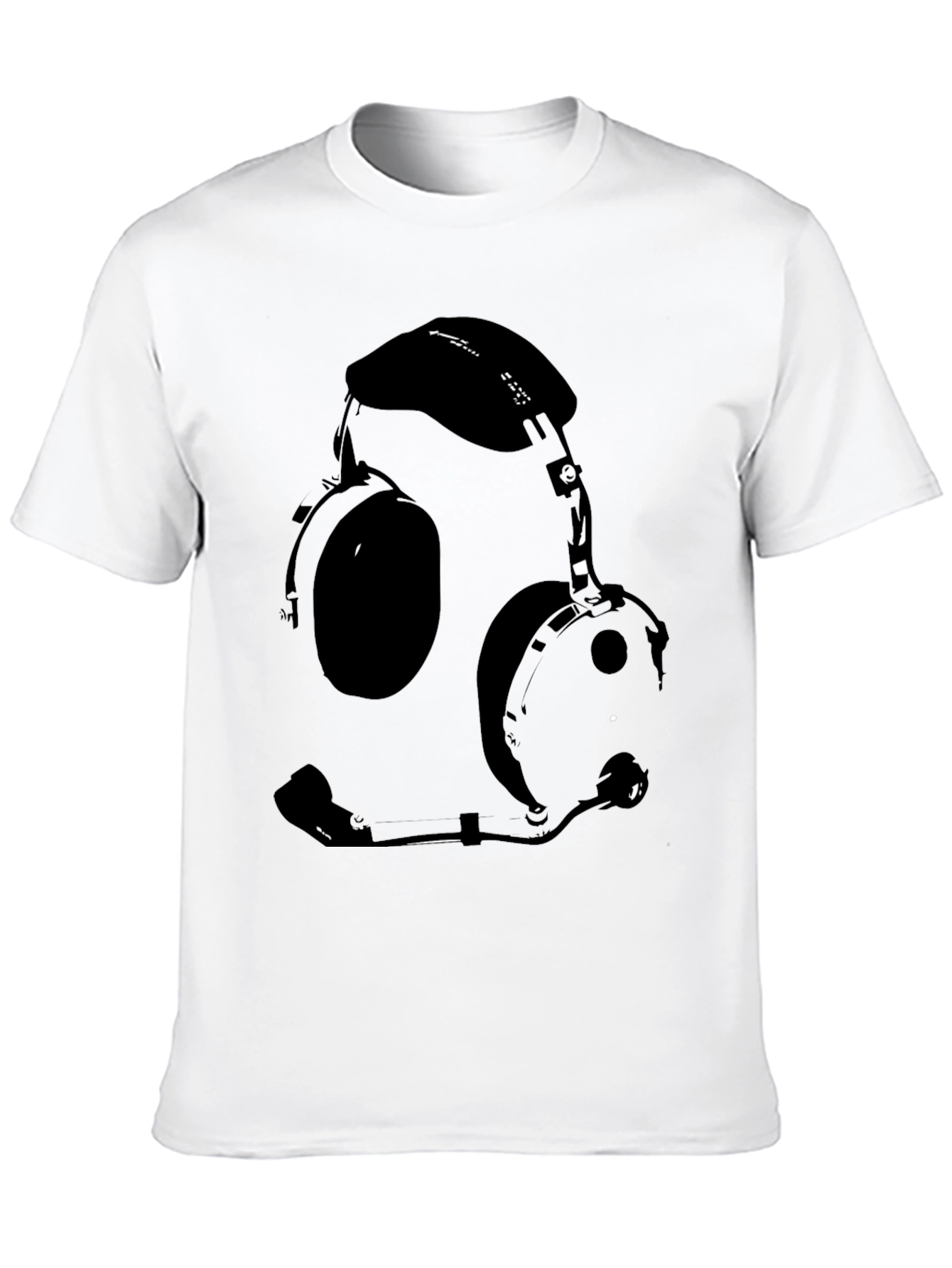 Pilot Headset Graphic Tee - Aviation Enthusiast Shirt