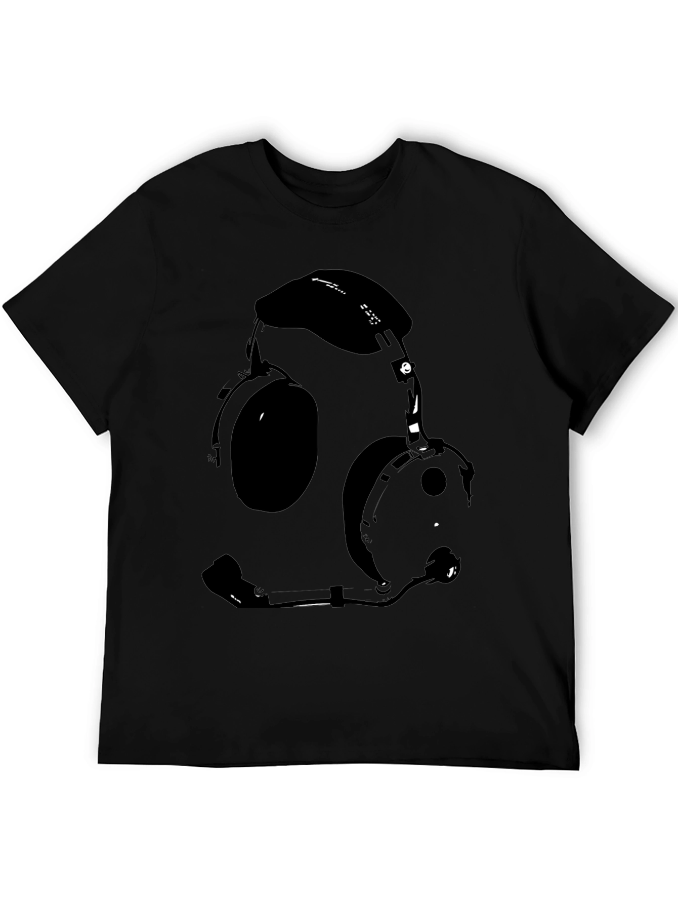 Pilot Headset Graphic Tee - Aviation Enthusiast Shirt