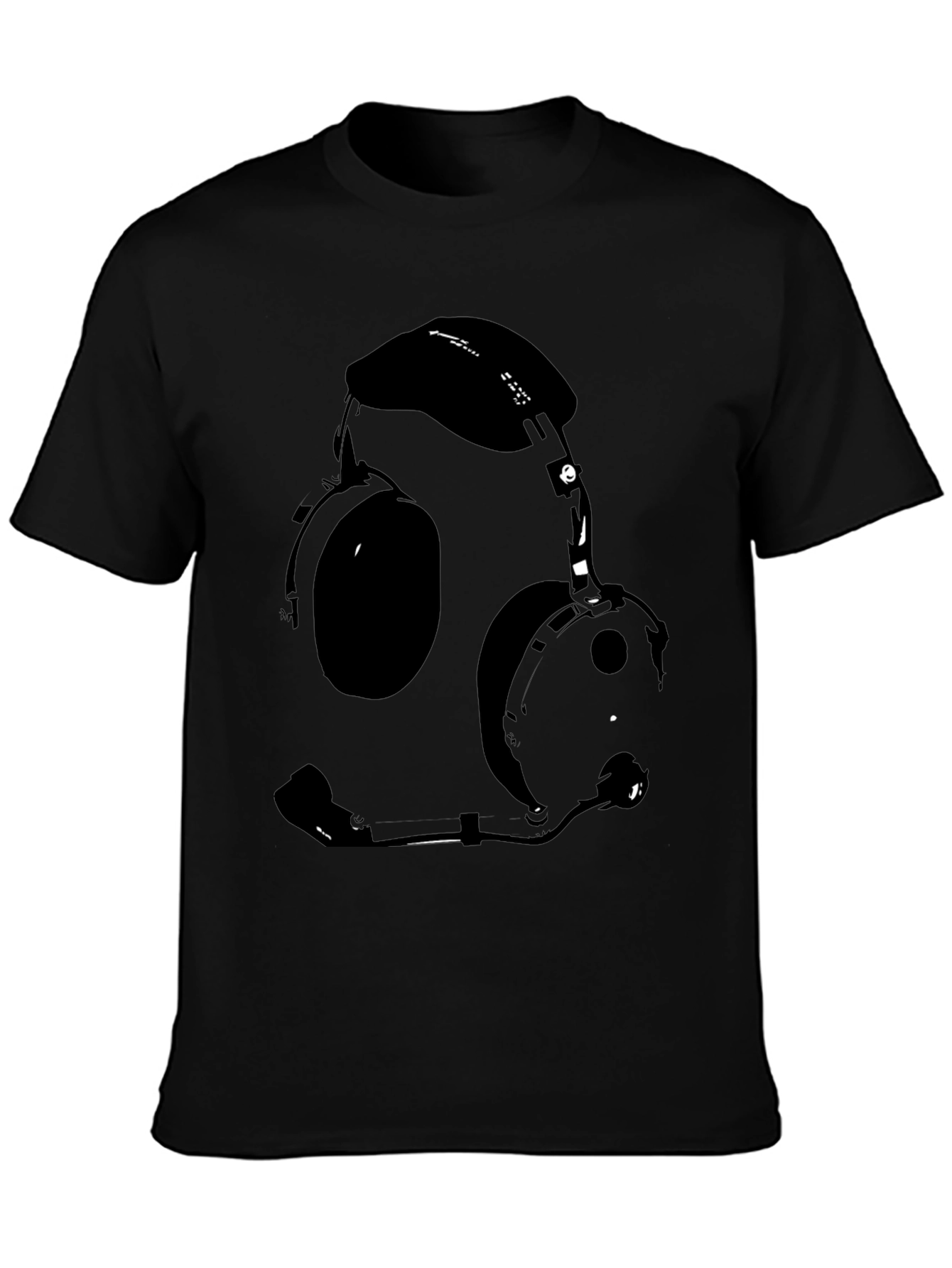 Pilot Headset Graphic Tee - Aviation Enthusiast Shirt