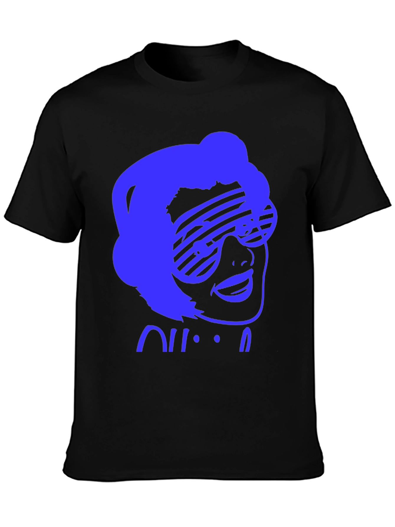 Retro Sunglasses Graphic Tee - Black
