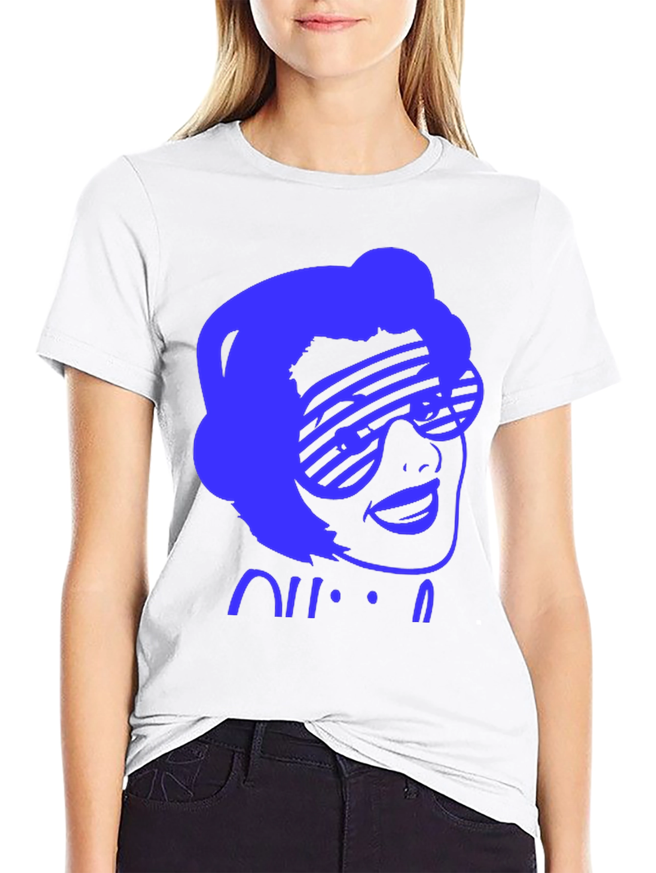 Retro Sunglasses Graphic Tee - Black