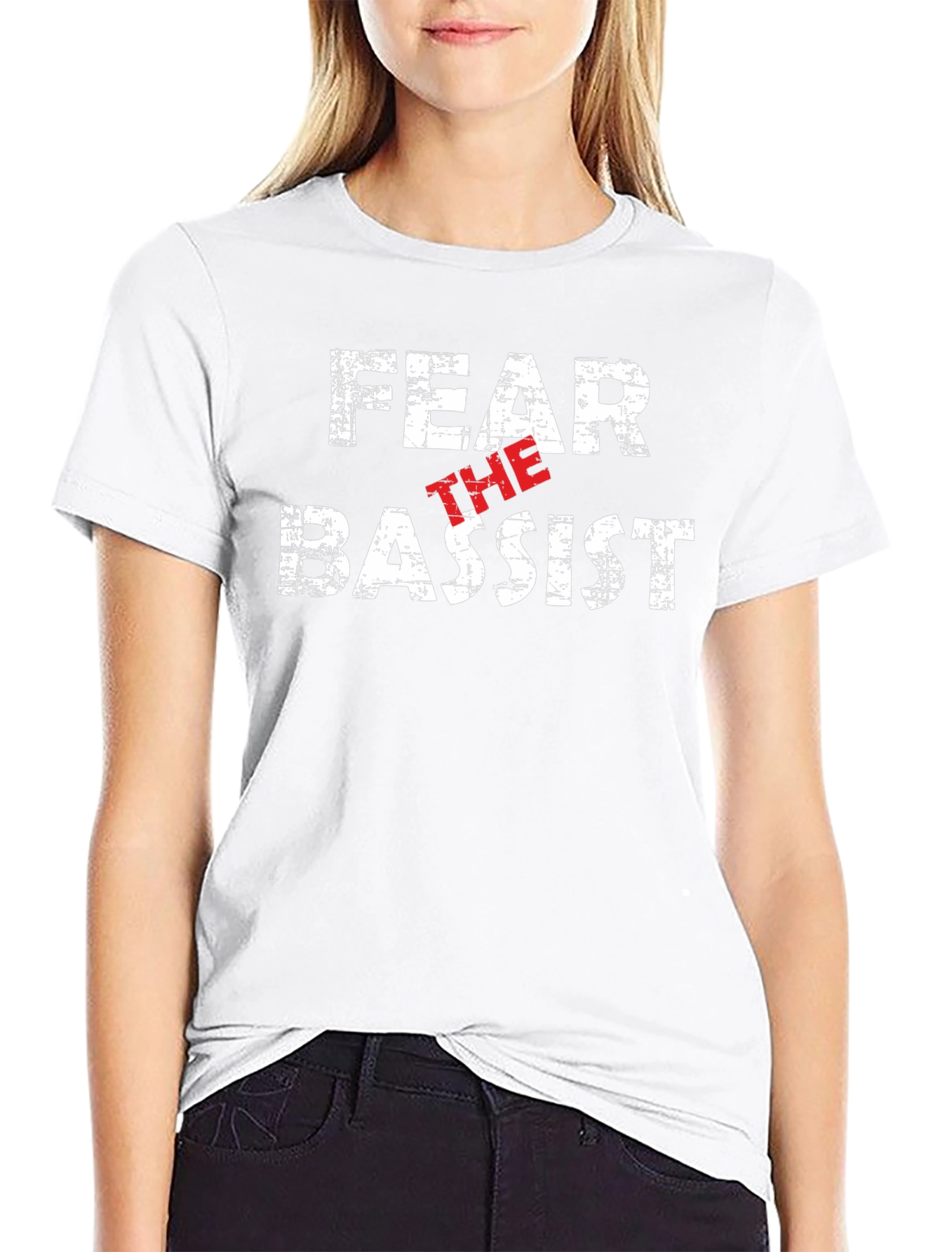 Fear The Bassist Graphic Tee - Black Cotton T-Shirt