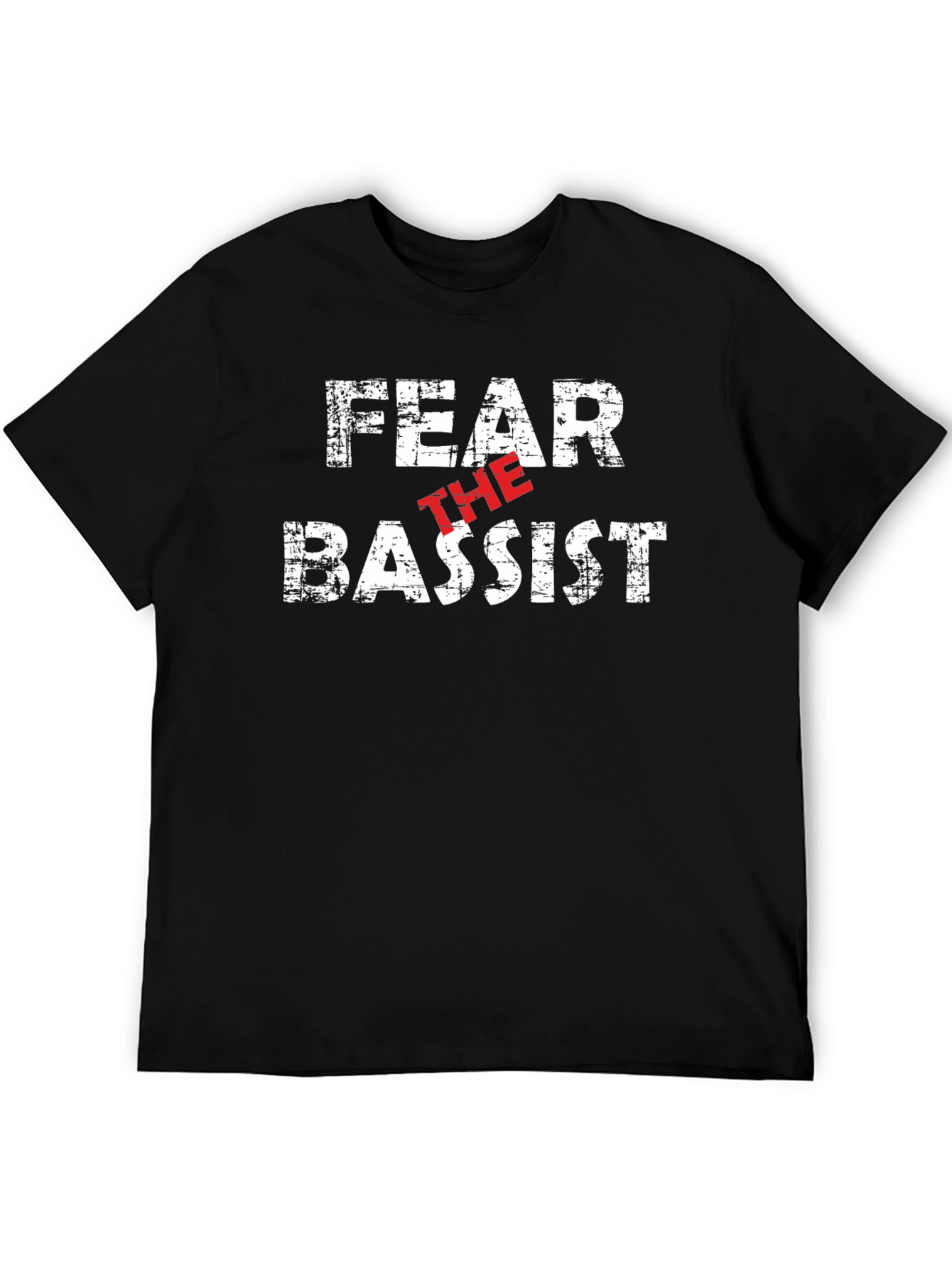 Fear The Bassist Graphic Tee - Black Cotton T-Shirt