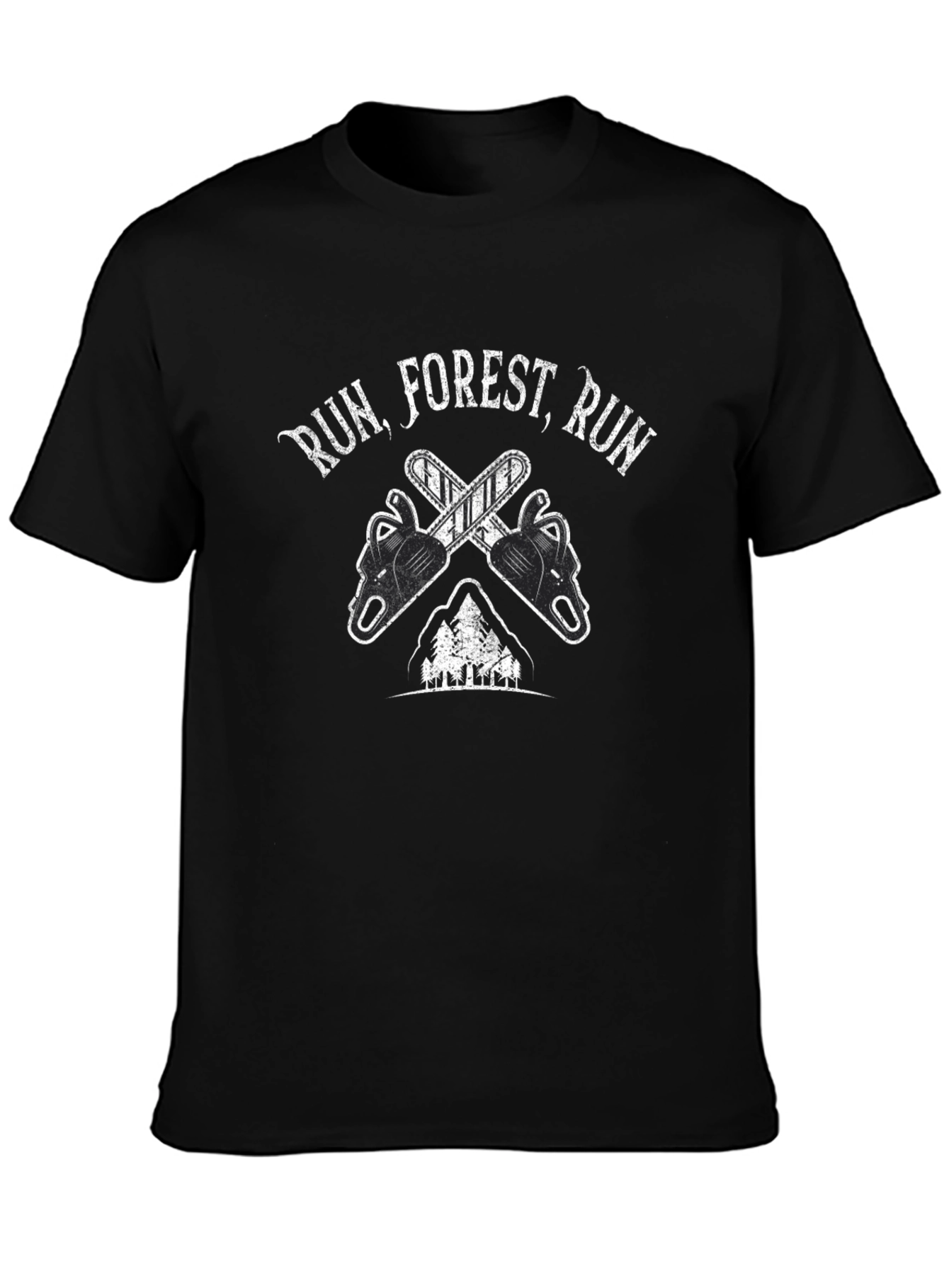 Run Forest Run Chainsaw T-Shirt
