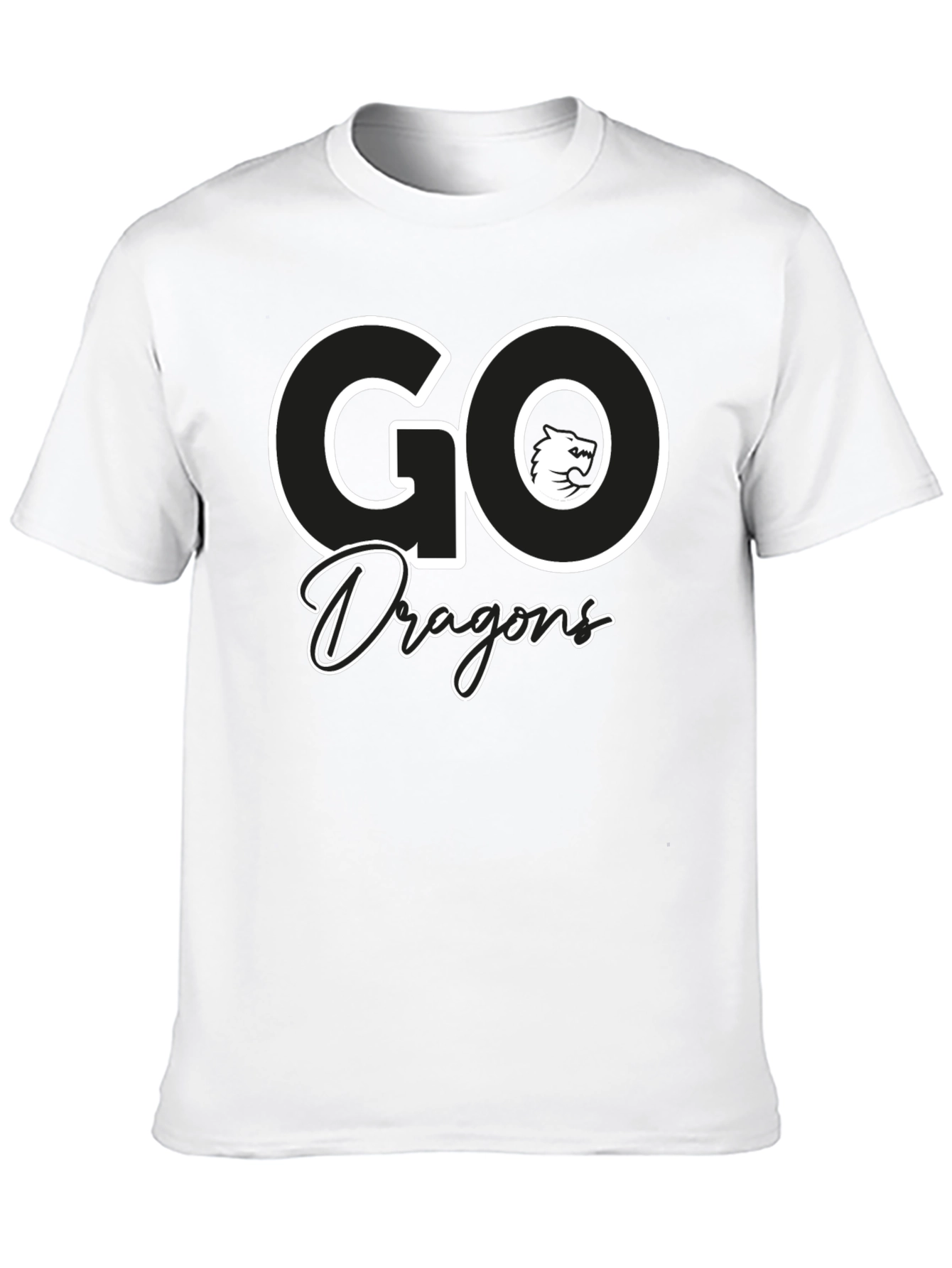 Go Dragons Graphic Tee - Black