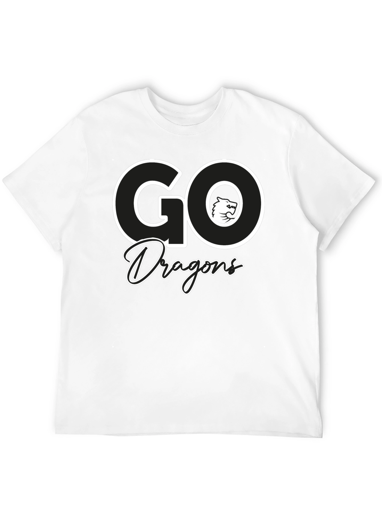 Go Dragons Graphic Tee - Black