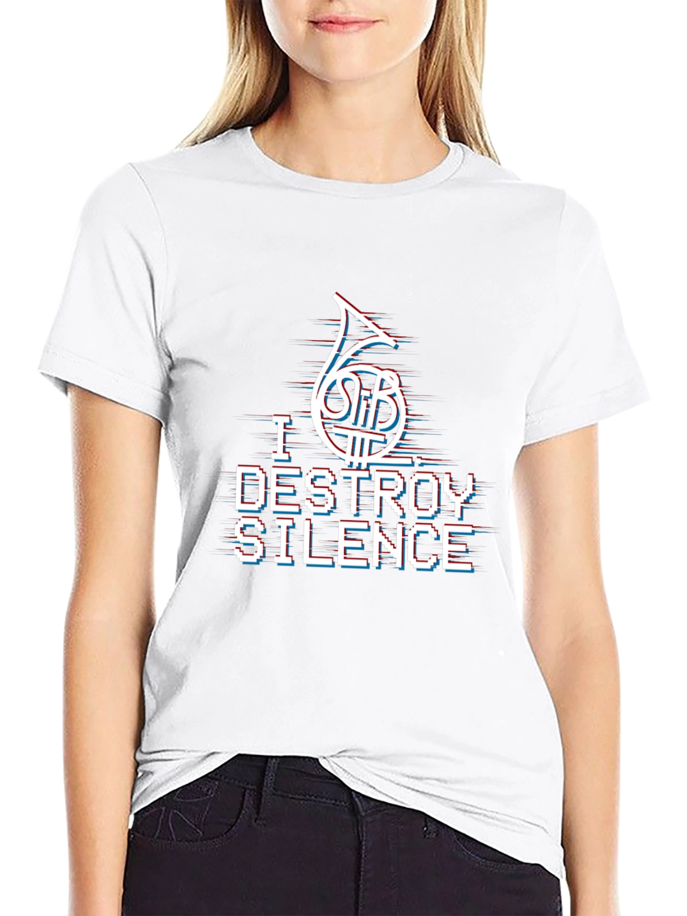 I Destroy Silence French Horn T-Shirt