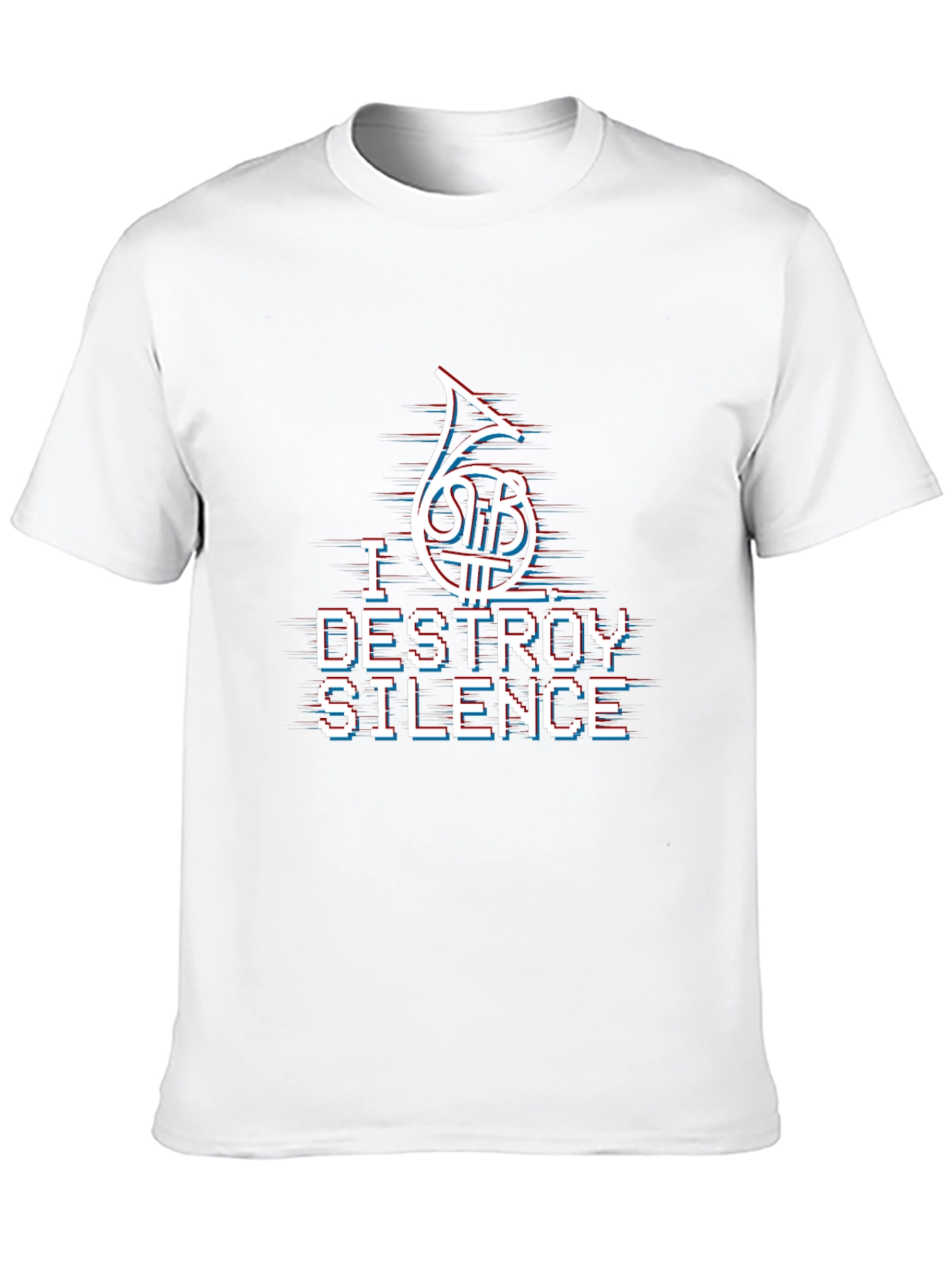 I Destroy Silence French Horn T-Shirt