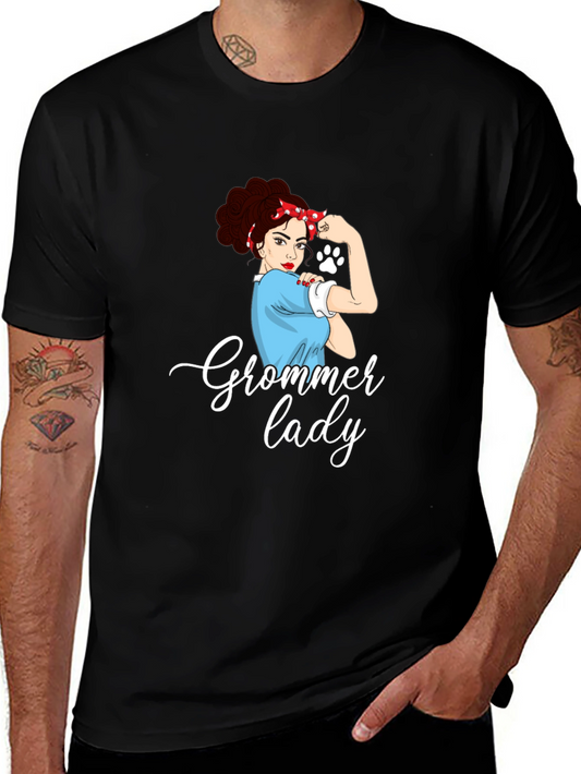 Groomer Lady T-Shirt - Empowered Pet Lovers Tee