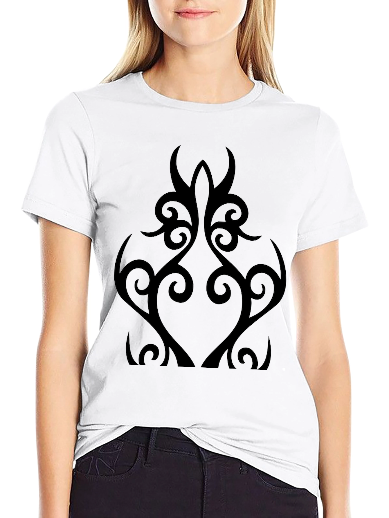 Tribal Graphic Black T-Shirt - Stylish Casual Wear