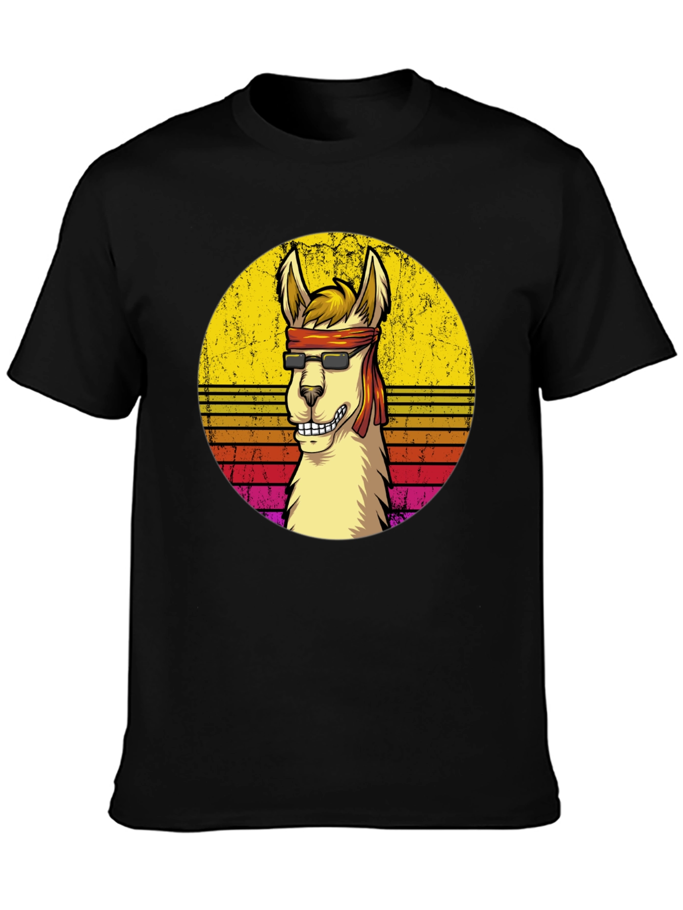 Retro Llama Graphic T-Shirt