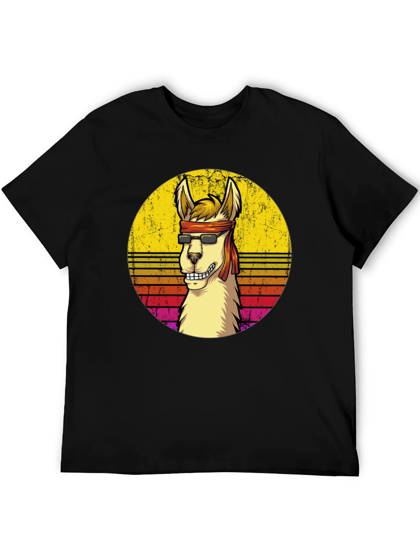 Retro Llama Graphic T-Shirt