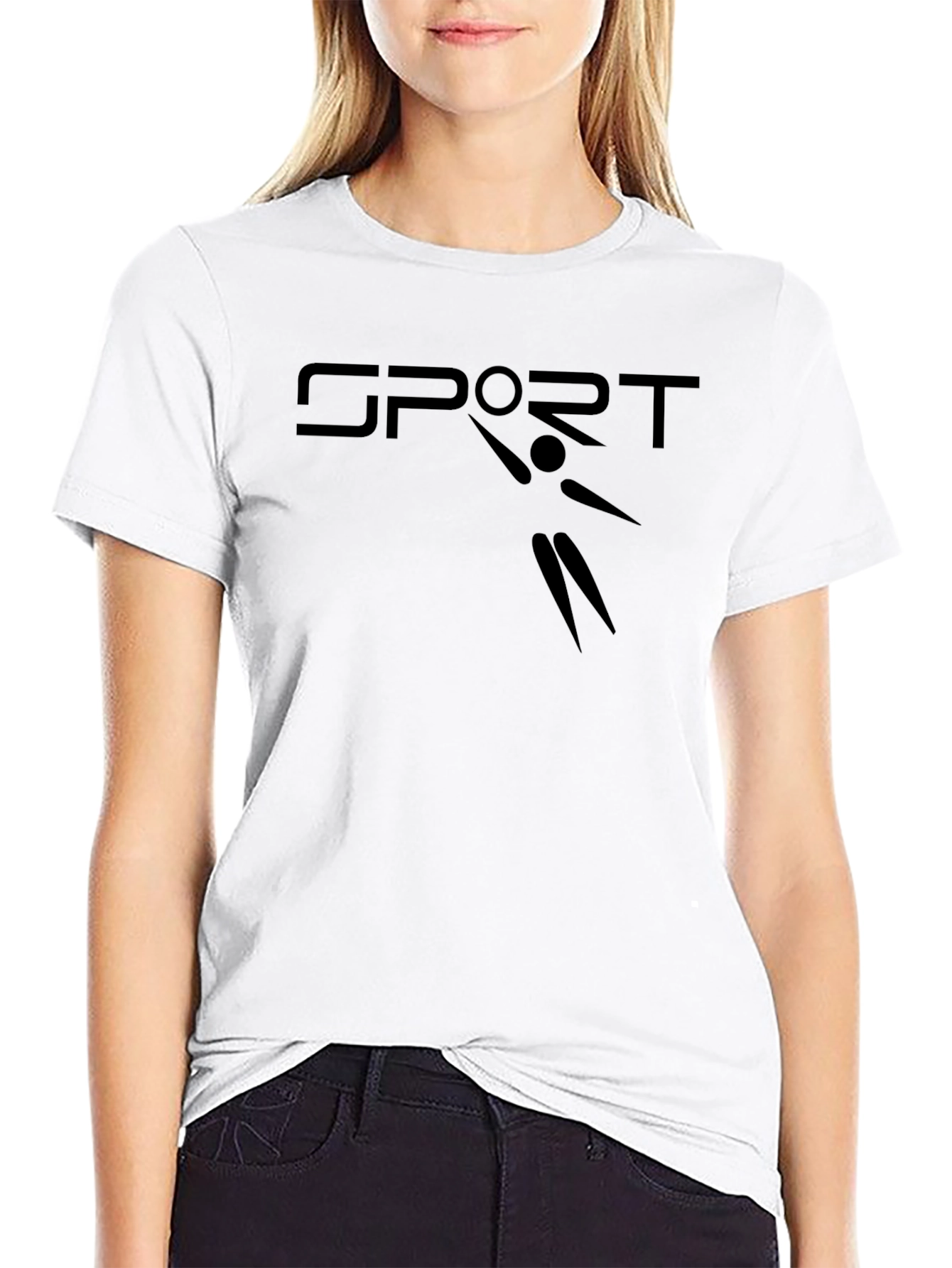 Sport Graphic Black T-Shirt
