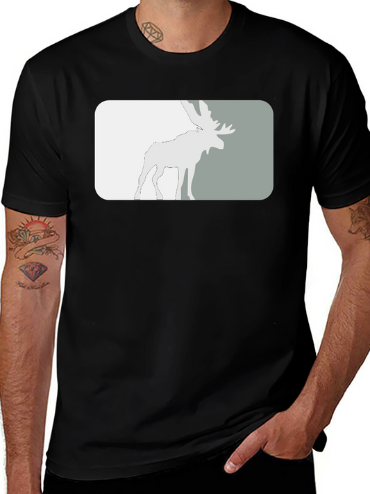 Moose Graphic Tee - Stylish Black T-Shirt