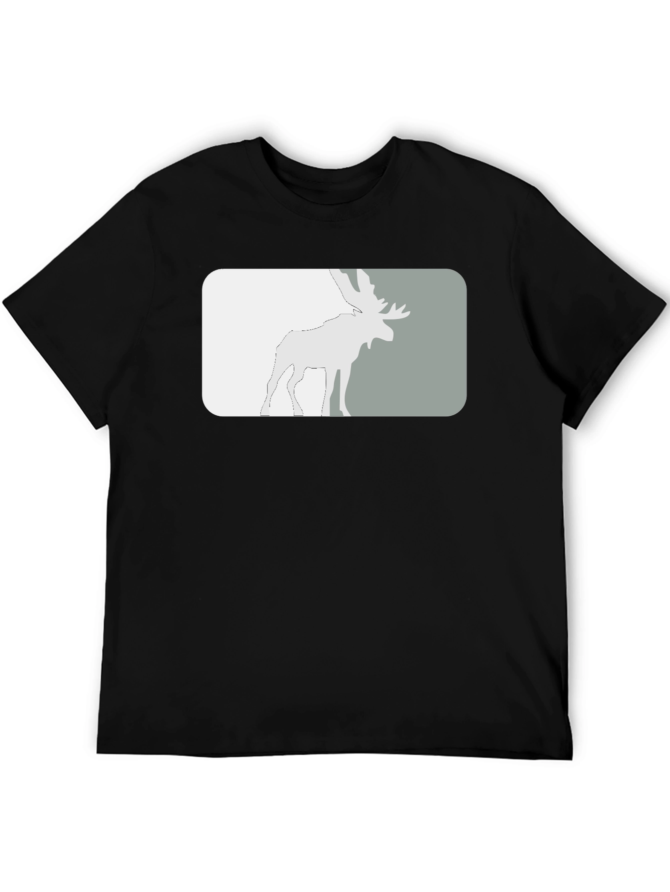 Moose Graphic Tee - Stylish Black T-Shirt