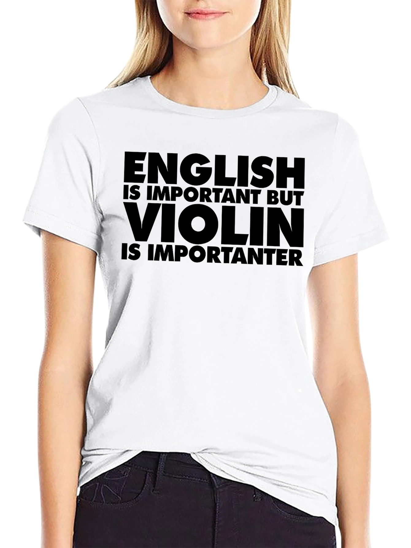 English vs. Violin Funny Graphic Tee