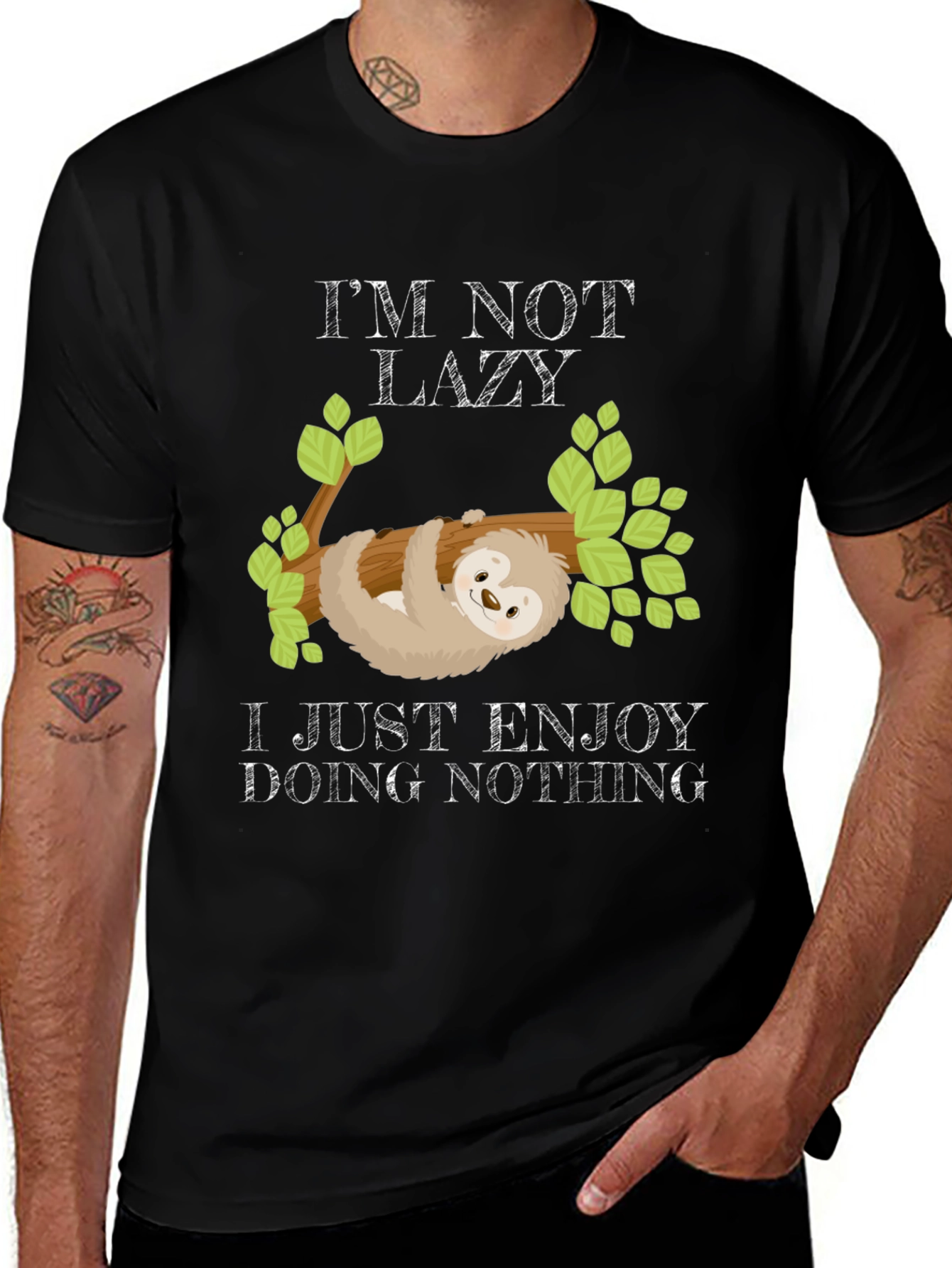 Im Not Lazy Sloth Graphic Tee