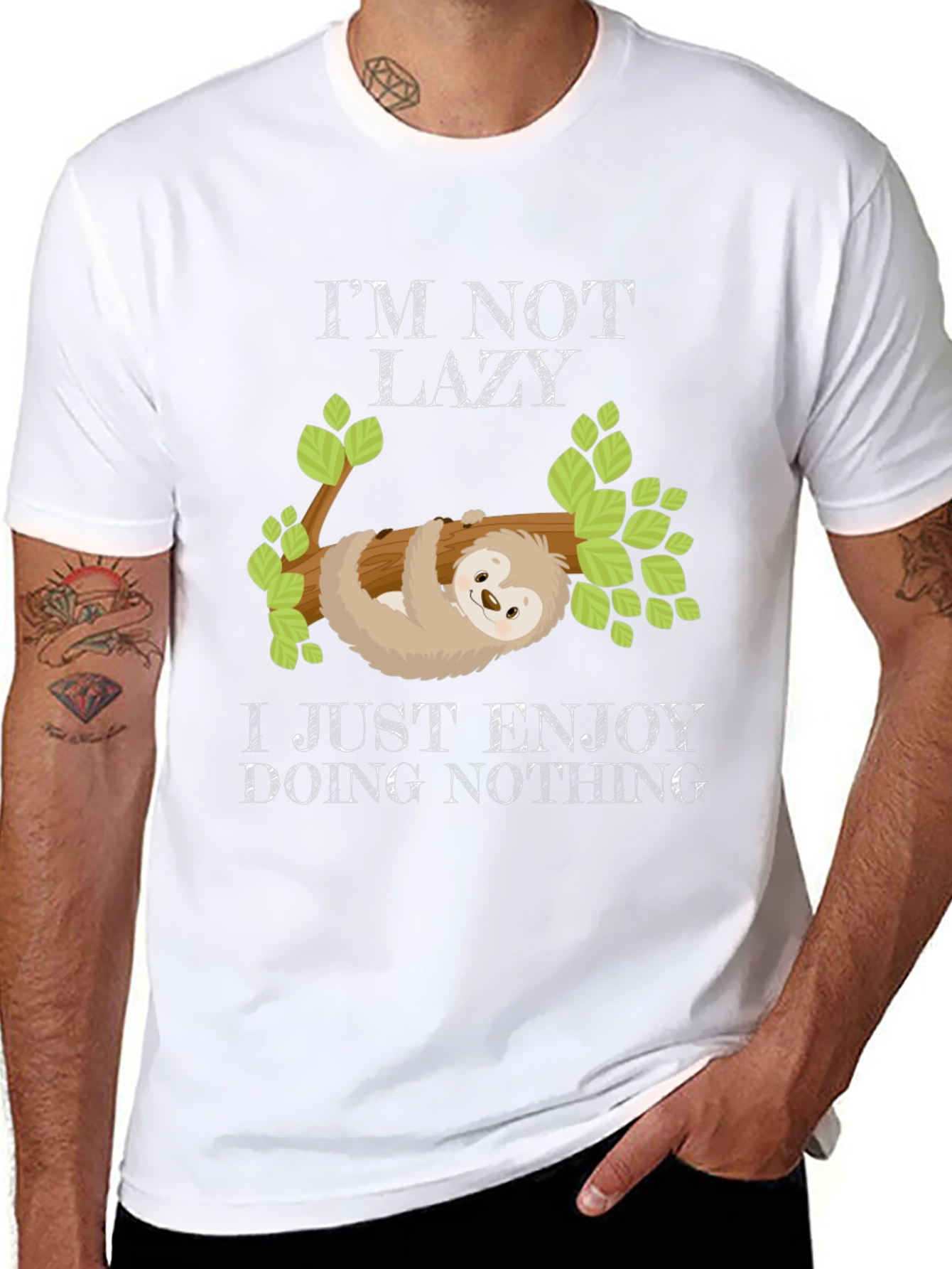 Im Not Lazy Sloth Graphic Tee