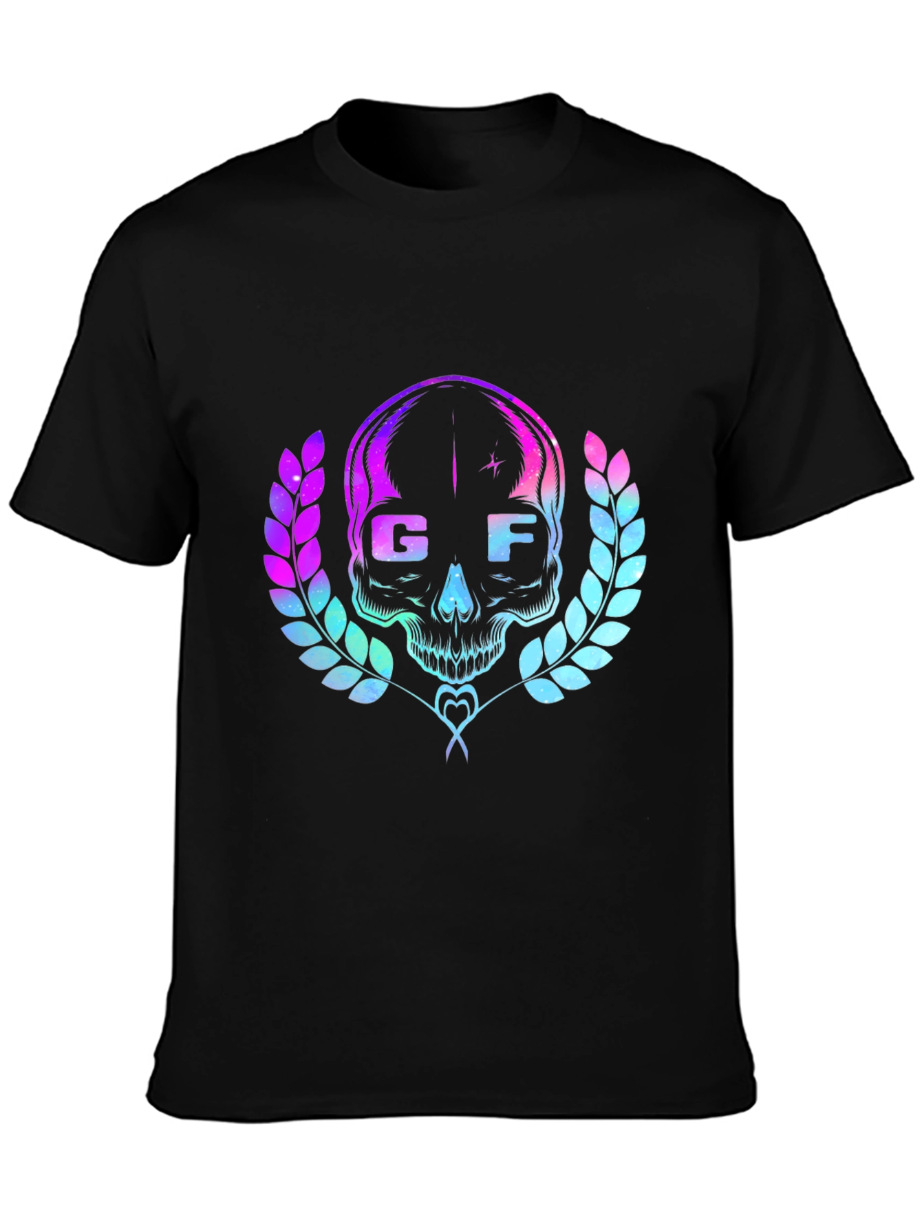 GF Skull Graphic Tee - Cool Retro Design