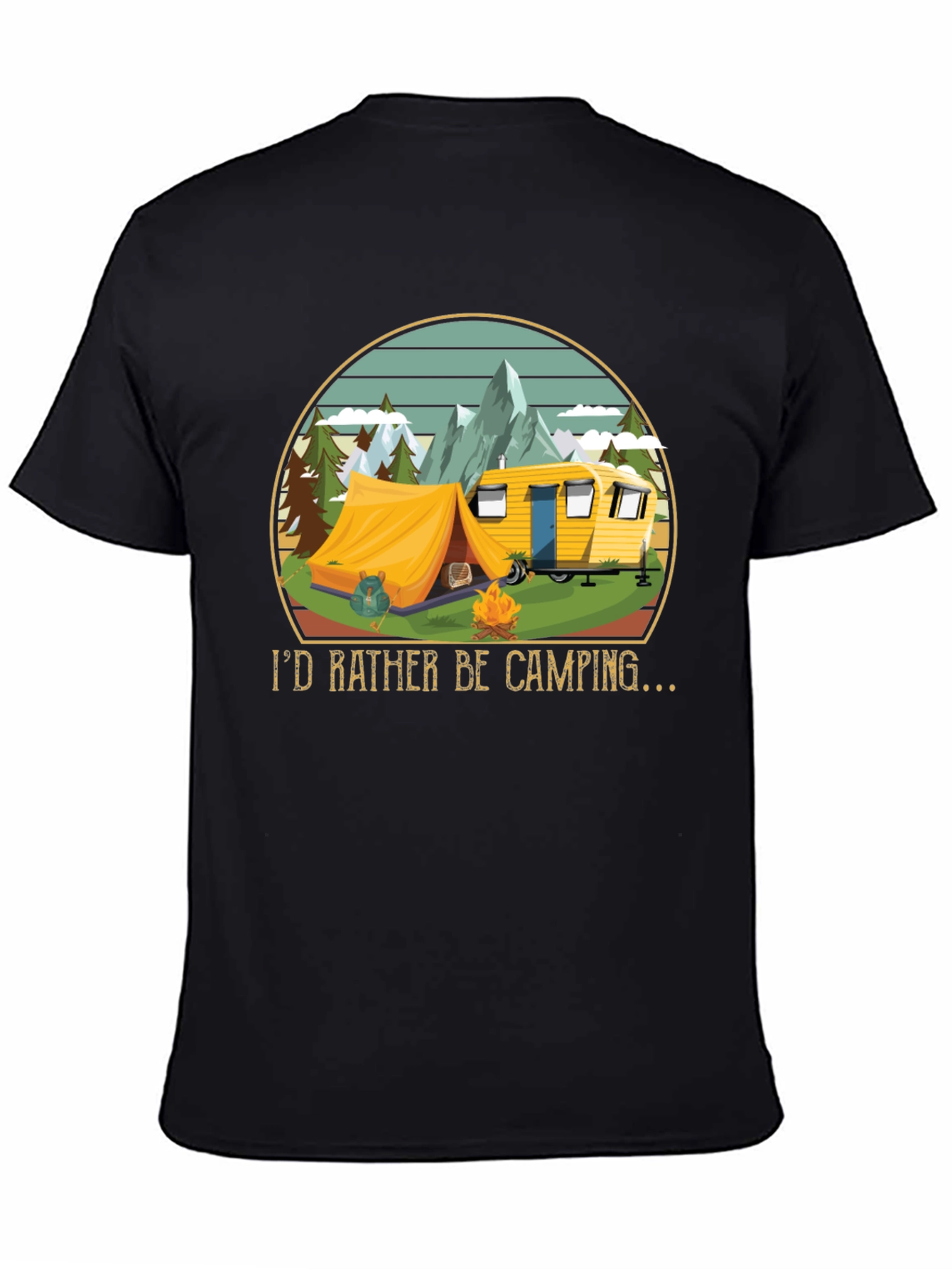 Camping Graphic Tee - Id Rather Be Camping