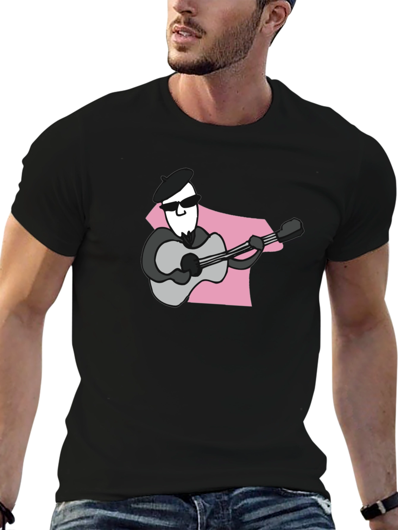 Cool Musician Graphic T-Shirt
