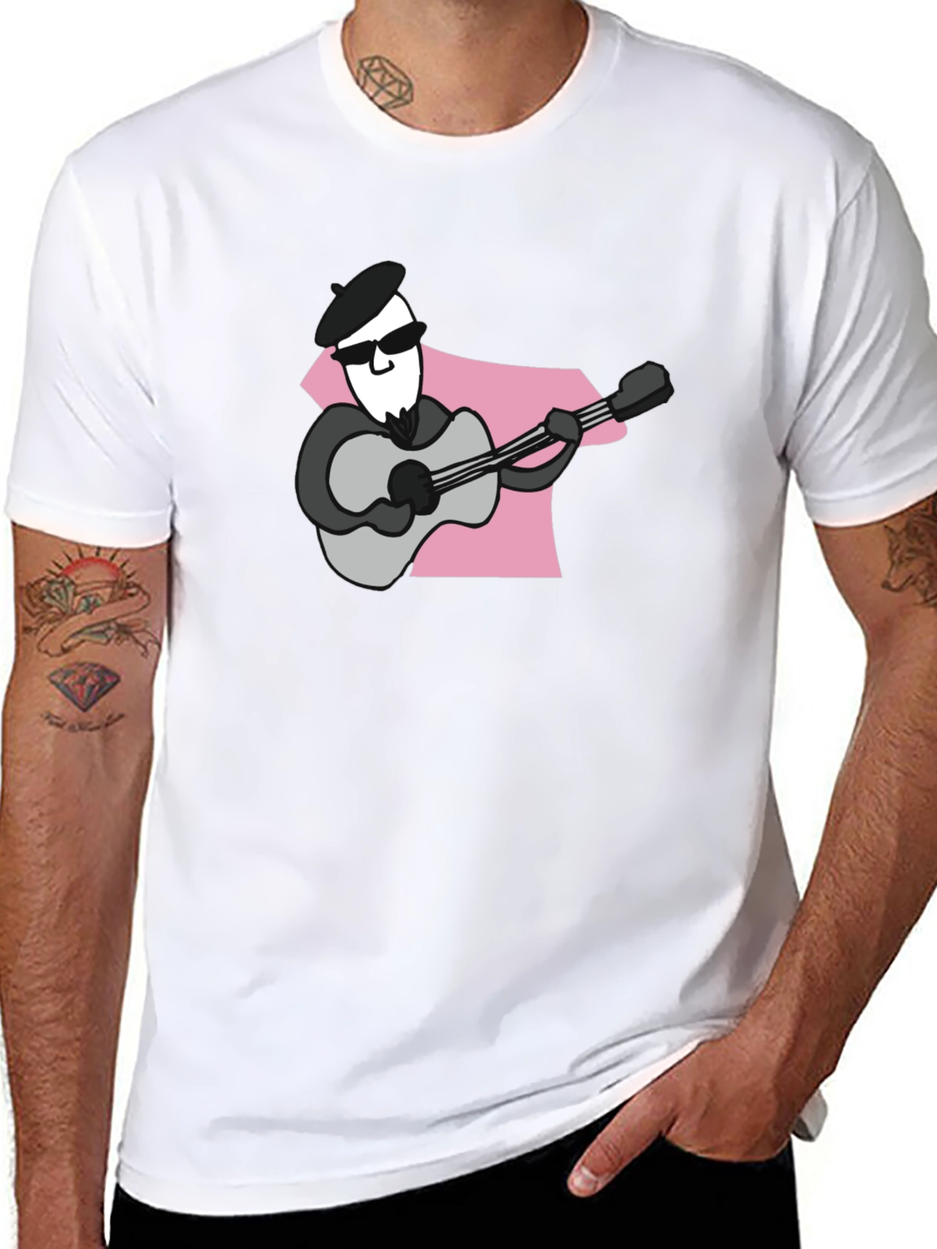 Cool Musician Graphic T-Shirt