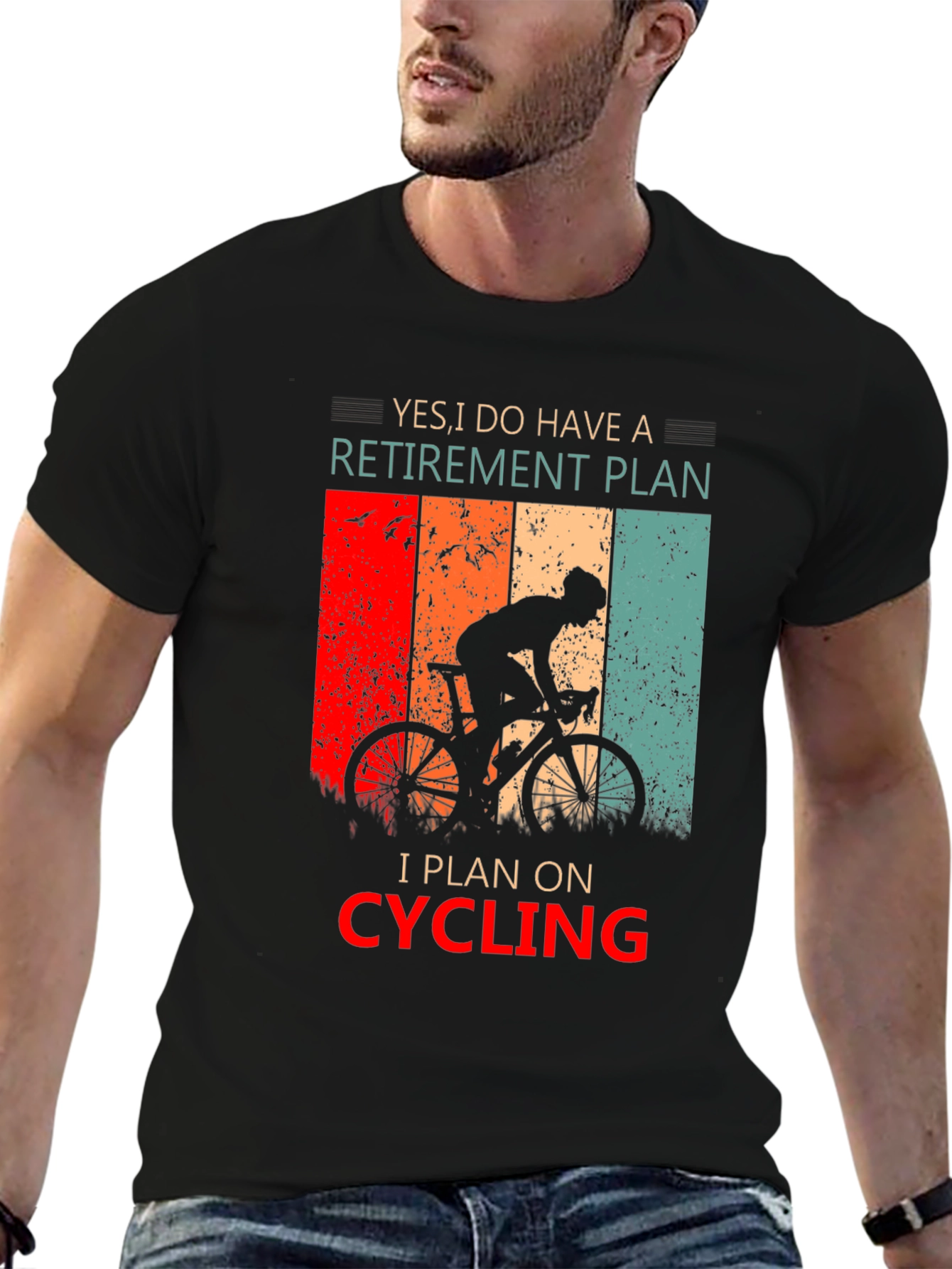 Cycling Retirement Plan Graphic T-Shirt