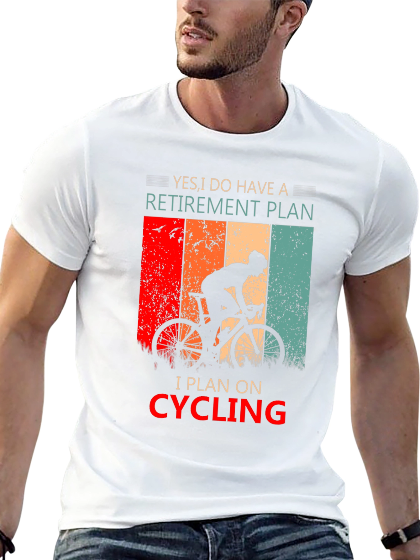 Cycling Retirement Plan Graphic T-Shirt