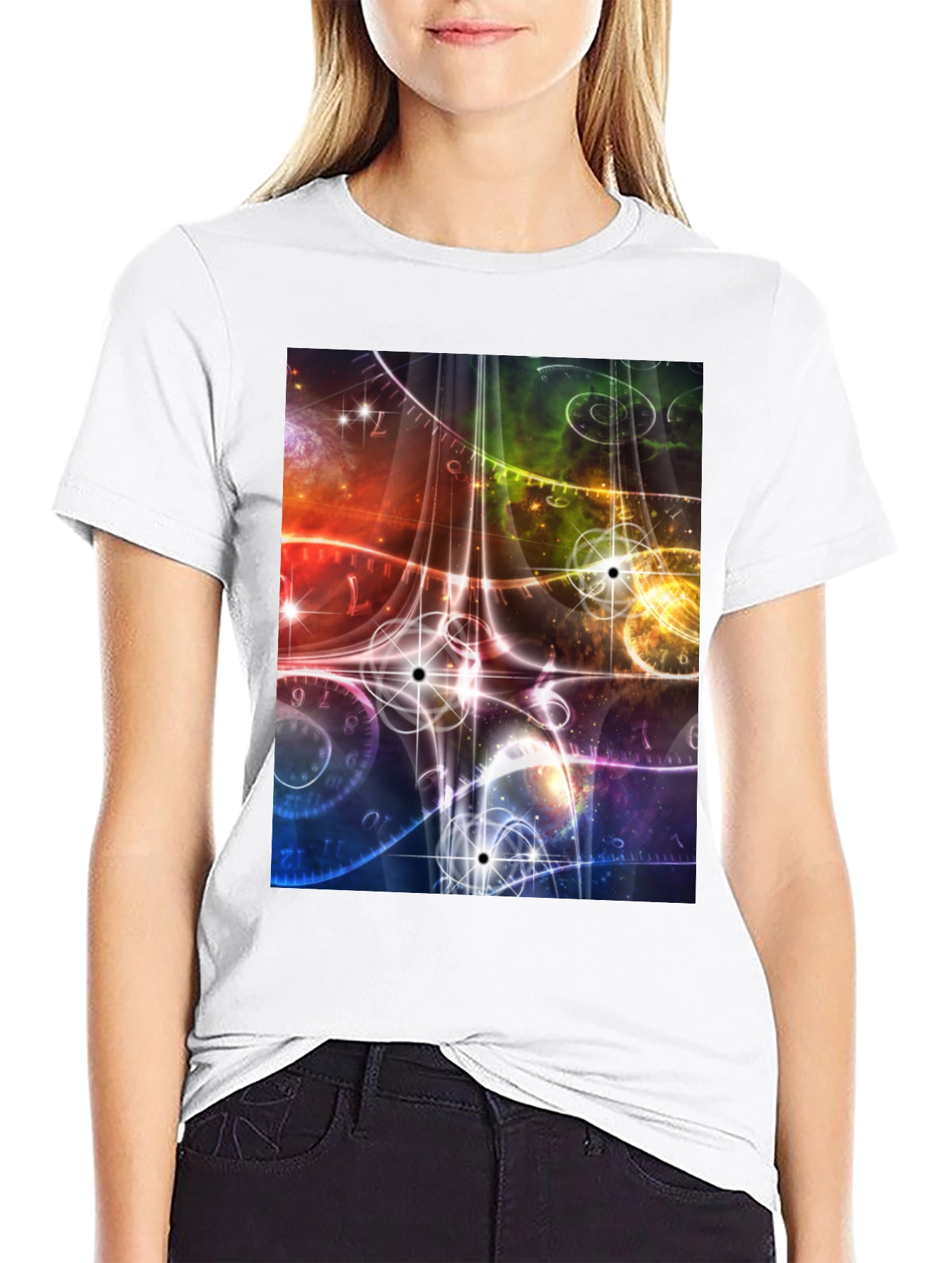 Space Time Black T-Shirt