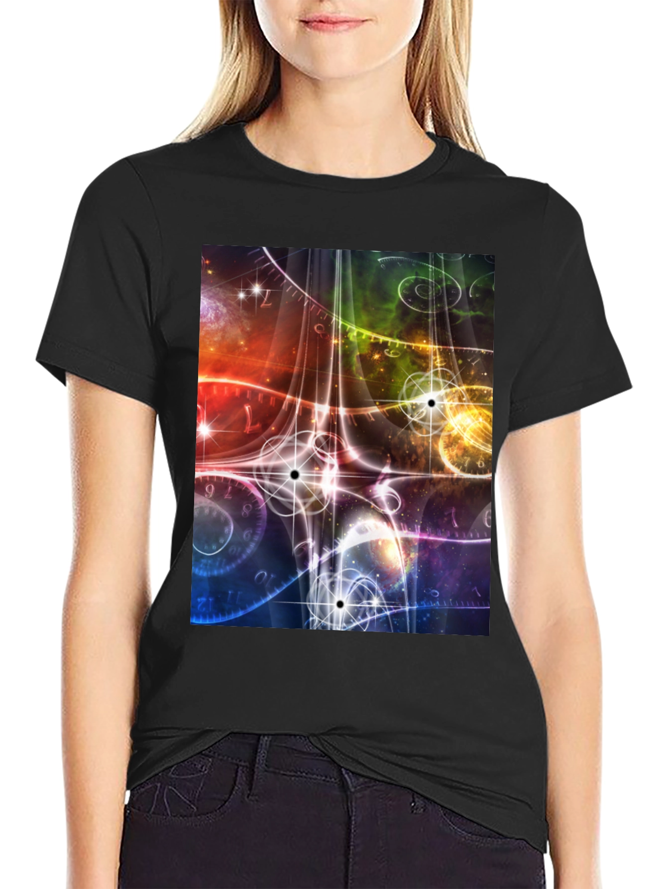 Space Time Black T-Shirt