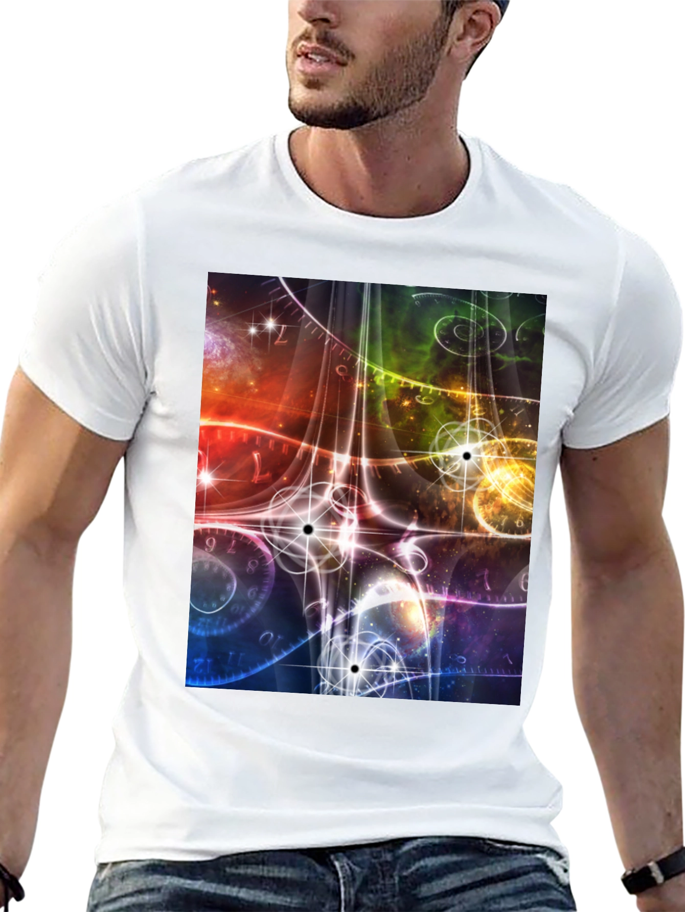 Space Time Black T-Shirt