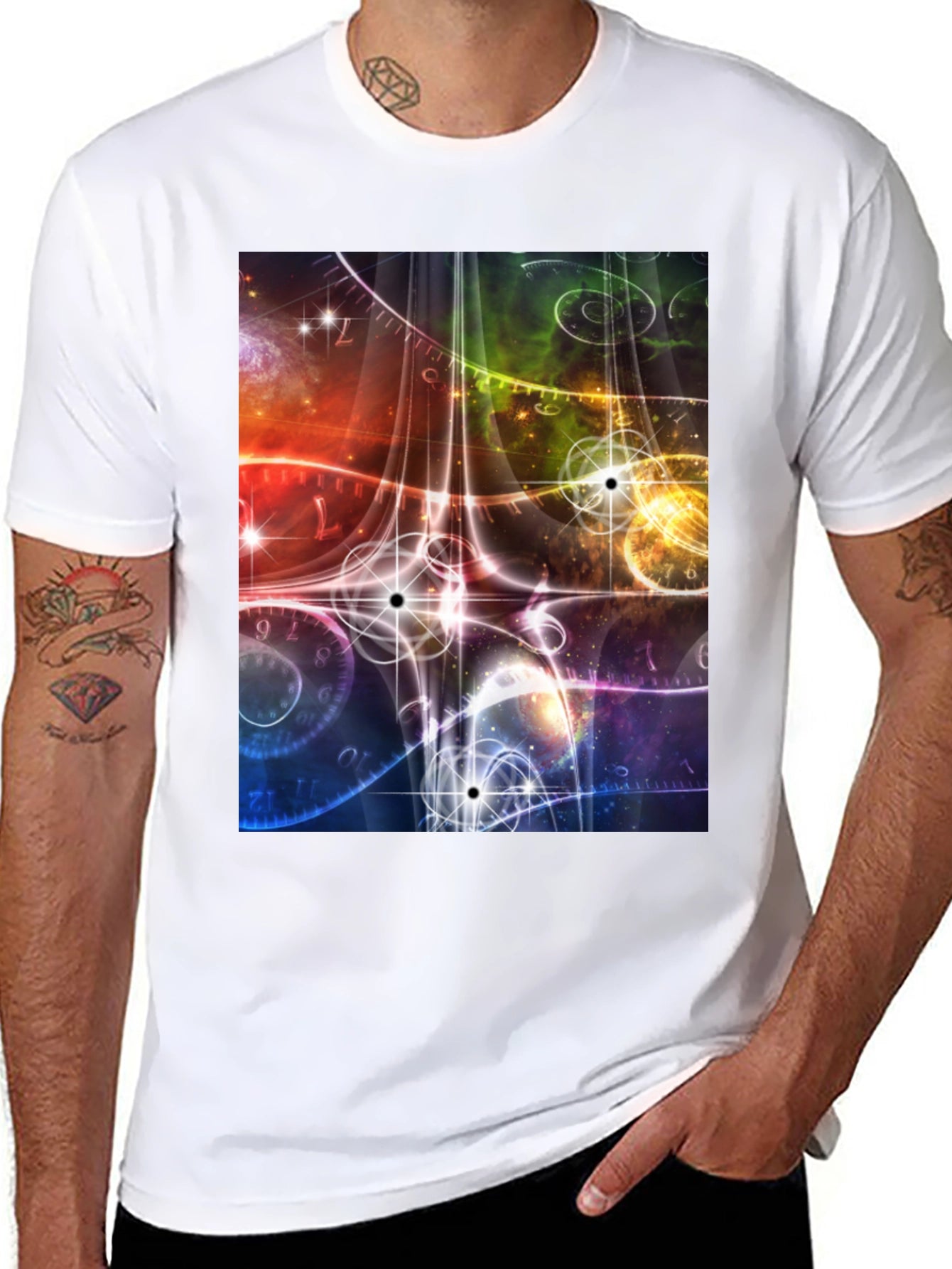 Space Time Black T-Shirt