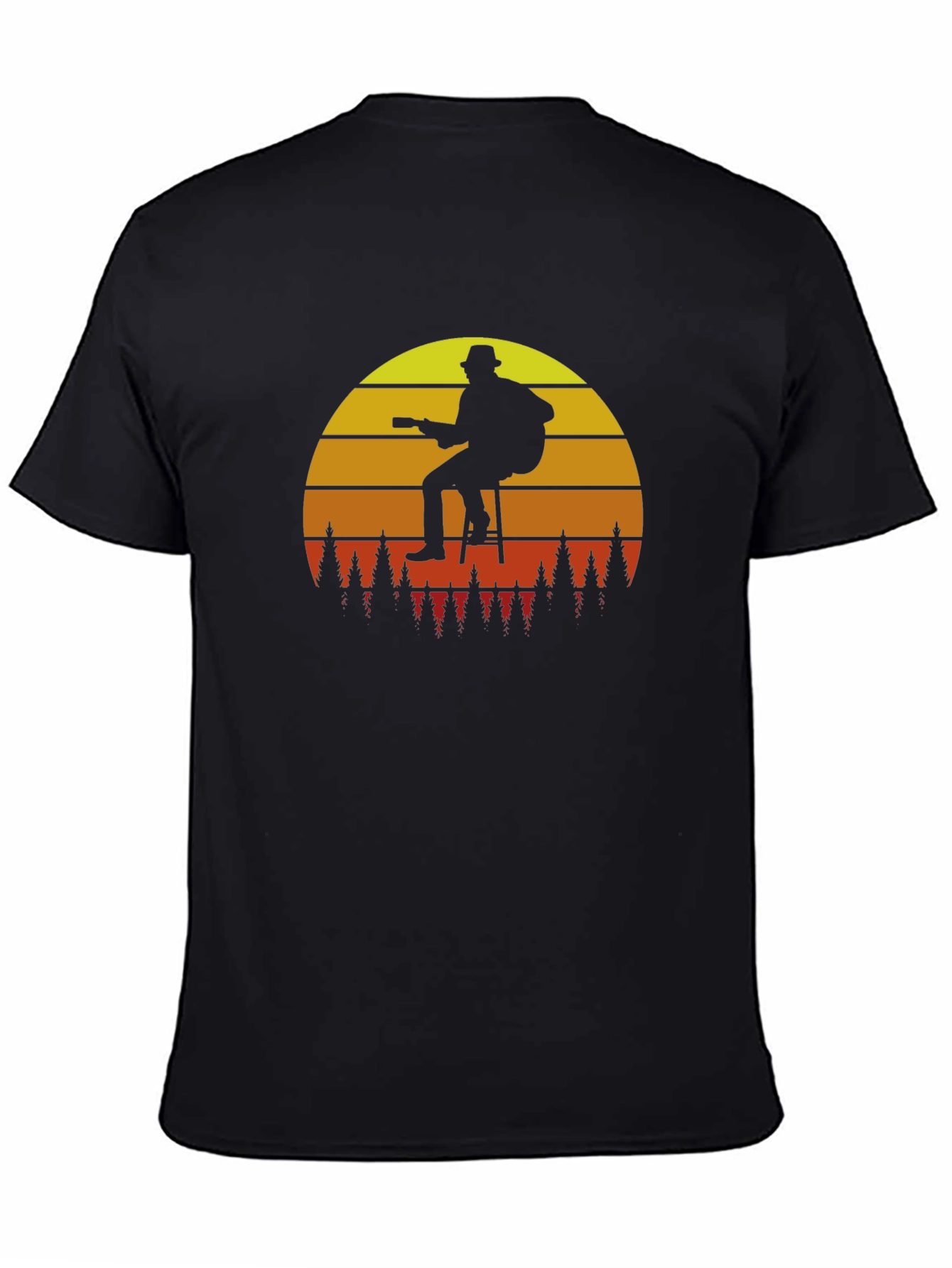 Guitar Sunset T-Shirt - Black