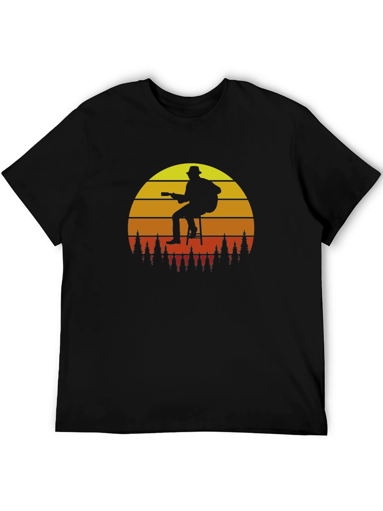 Guitar Sunset T-Shirt - Black