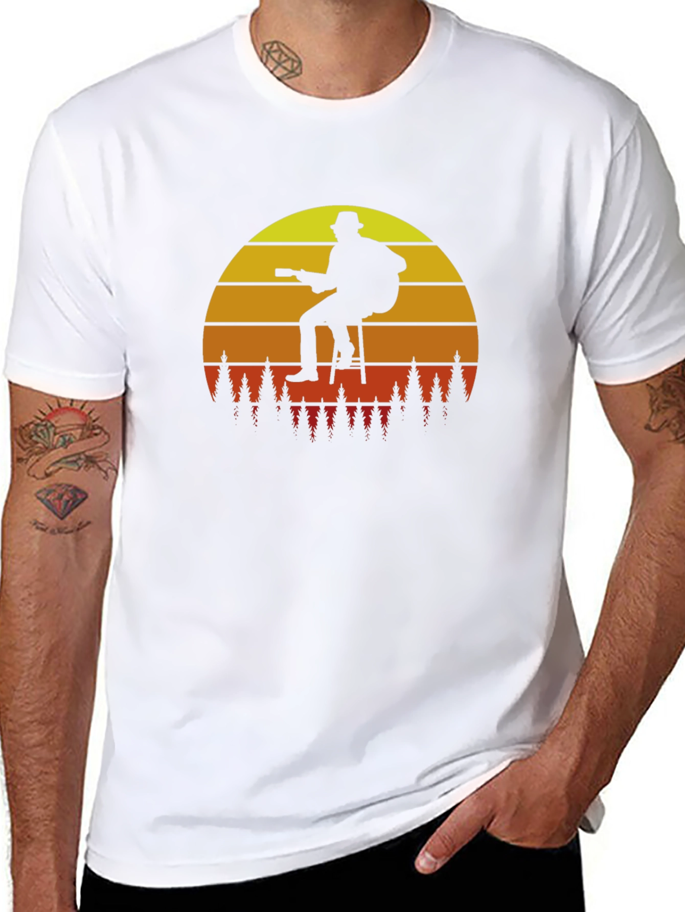 Guitar Sunset T-Shirt - Black